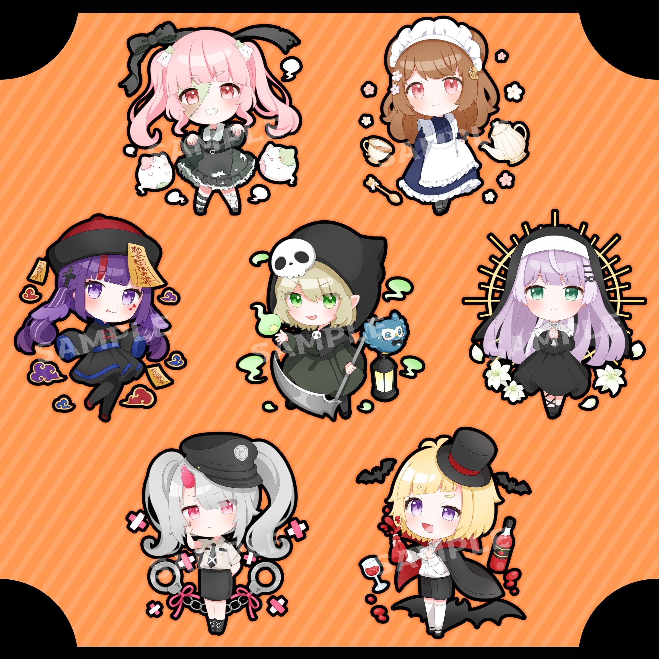 【お仕事】Kronos Project様/ハロウィングッズイラスト-1