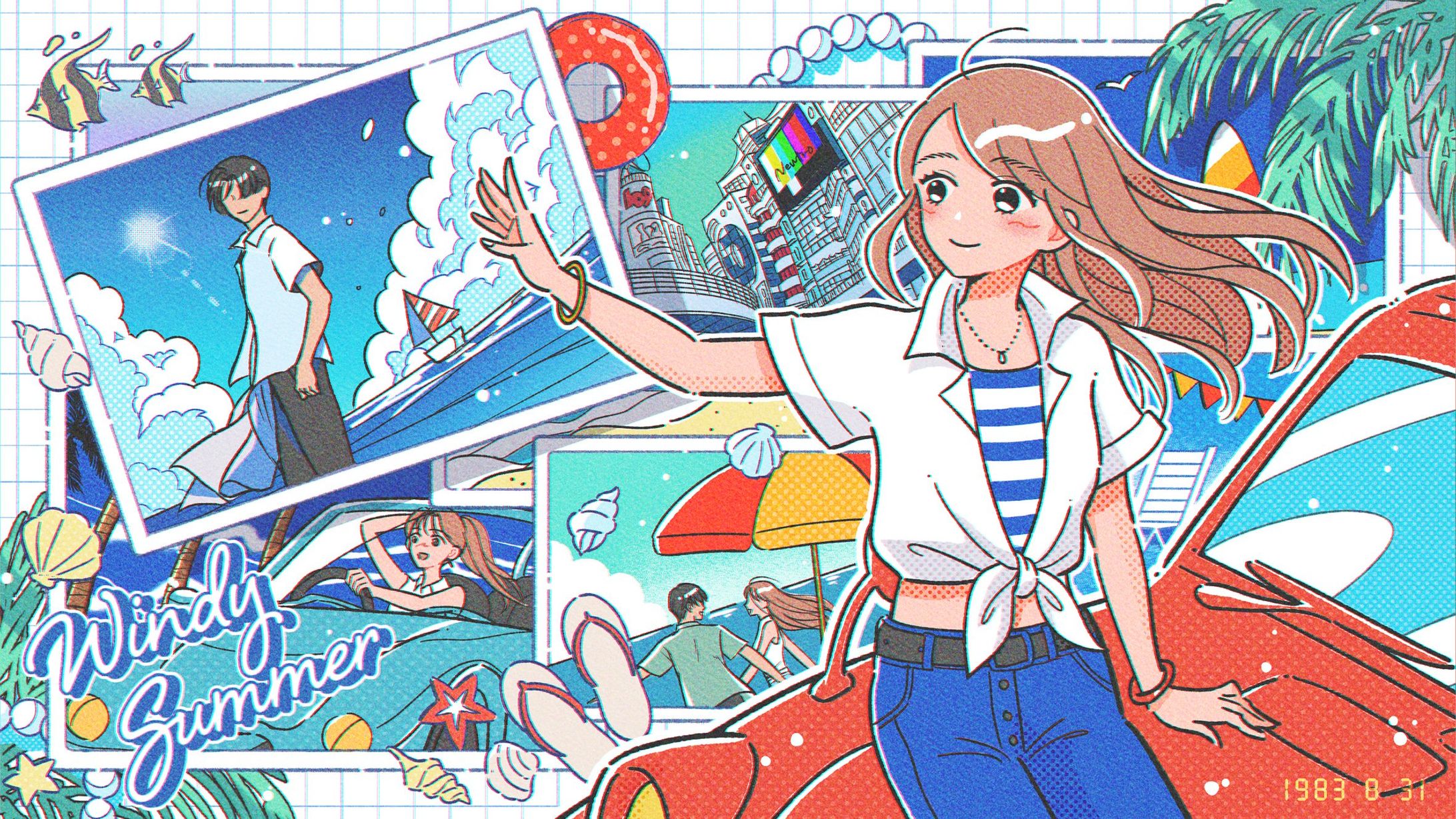 【お仕事】「Newtro」MVイラスト制作-1