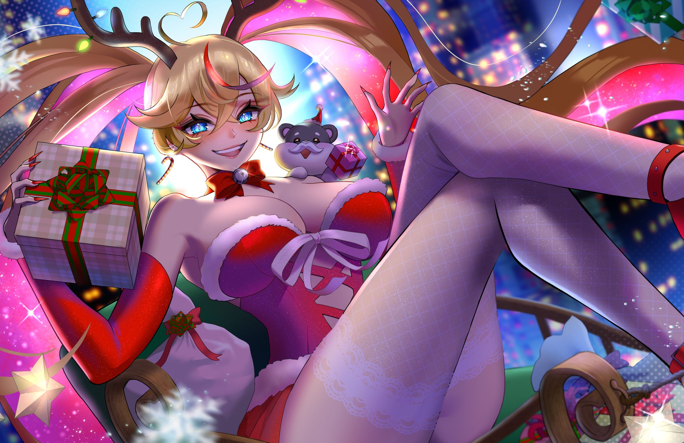 【ご依頼】VTuber Arielle |Commission for Christmas Poster & Statring soon screen animation-1