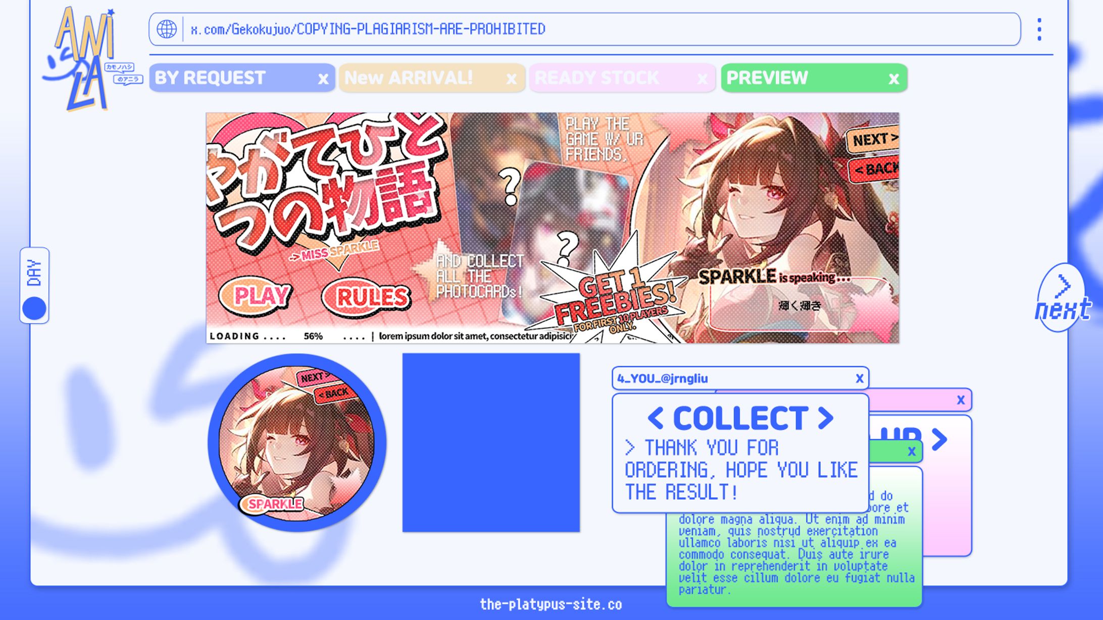 LAYOUT by request, COLLECT.-1