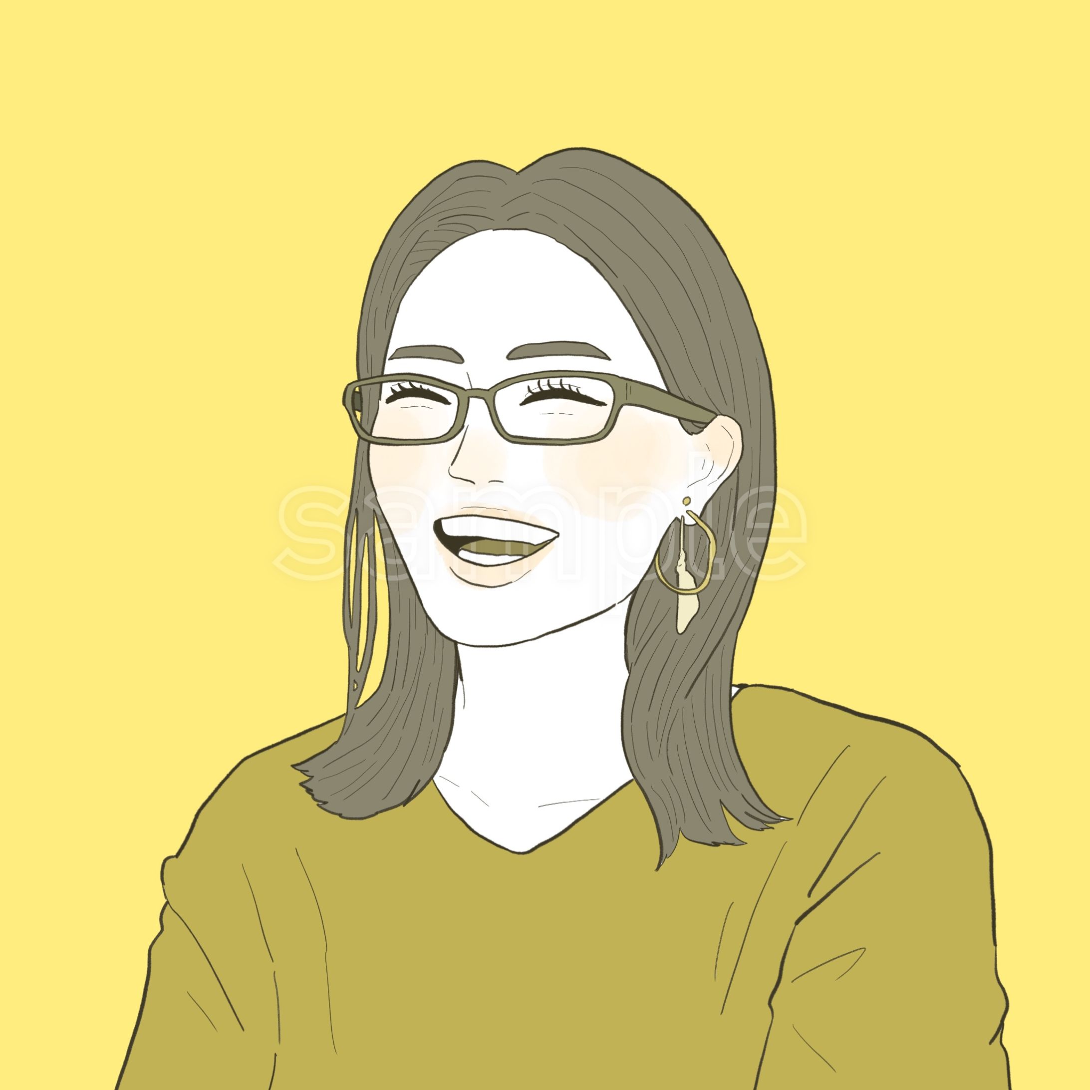 笑顔の女性-1
