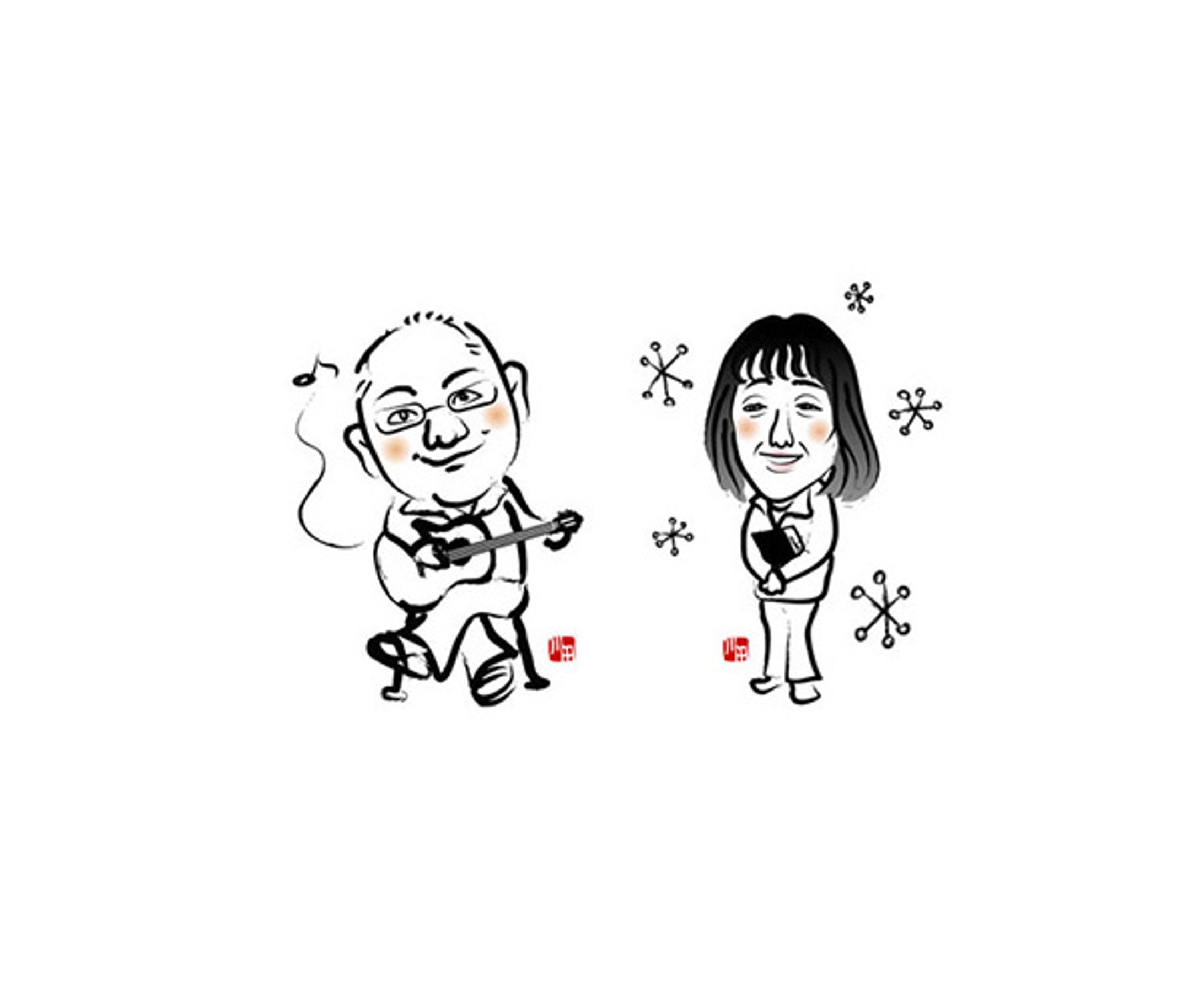 イラスト／おちゃらけ似顔絵-1