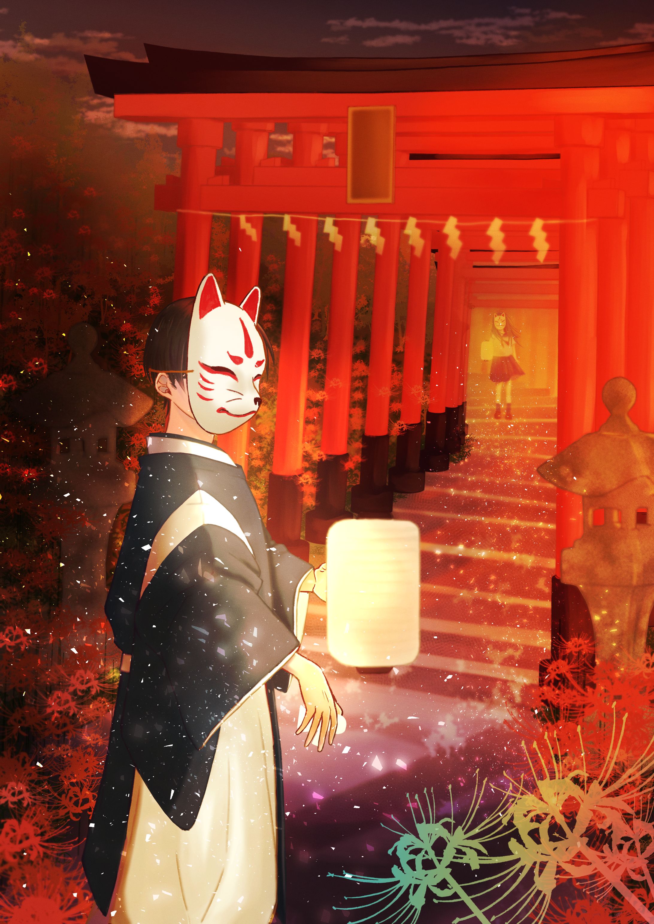 逢魔が時の神社-1