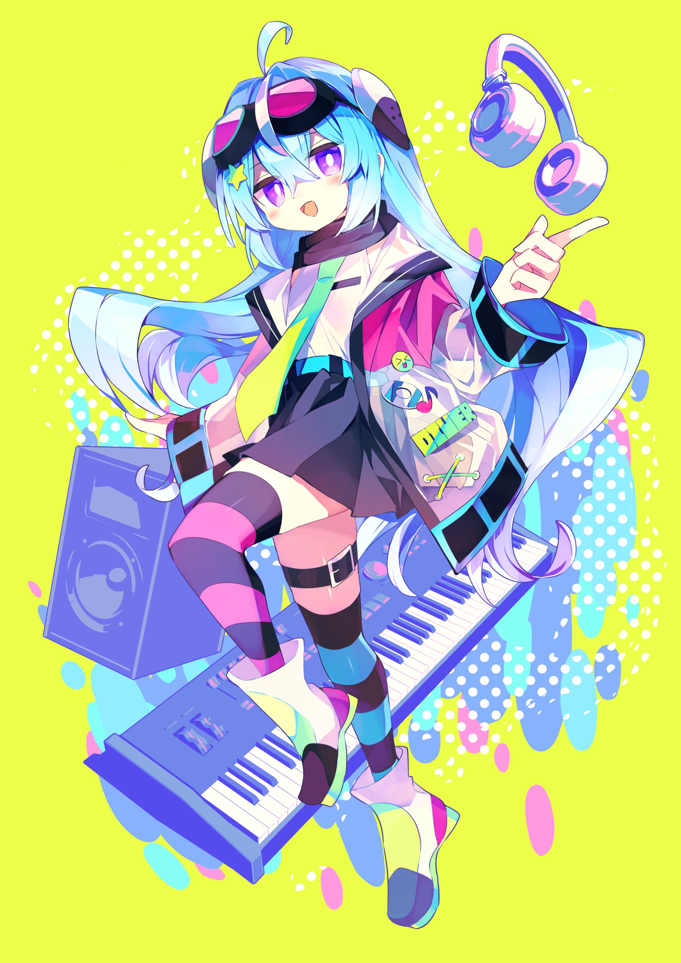 同人音楽DJイベント『DIVER』フライヤーイラスト-1
