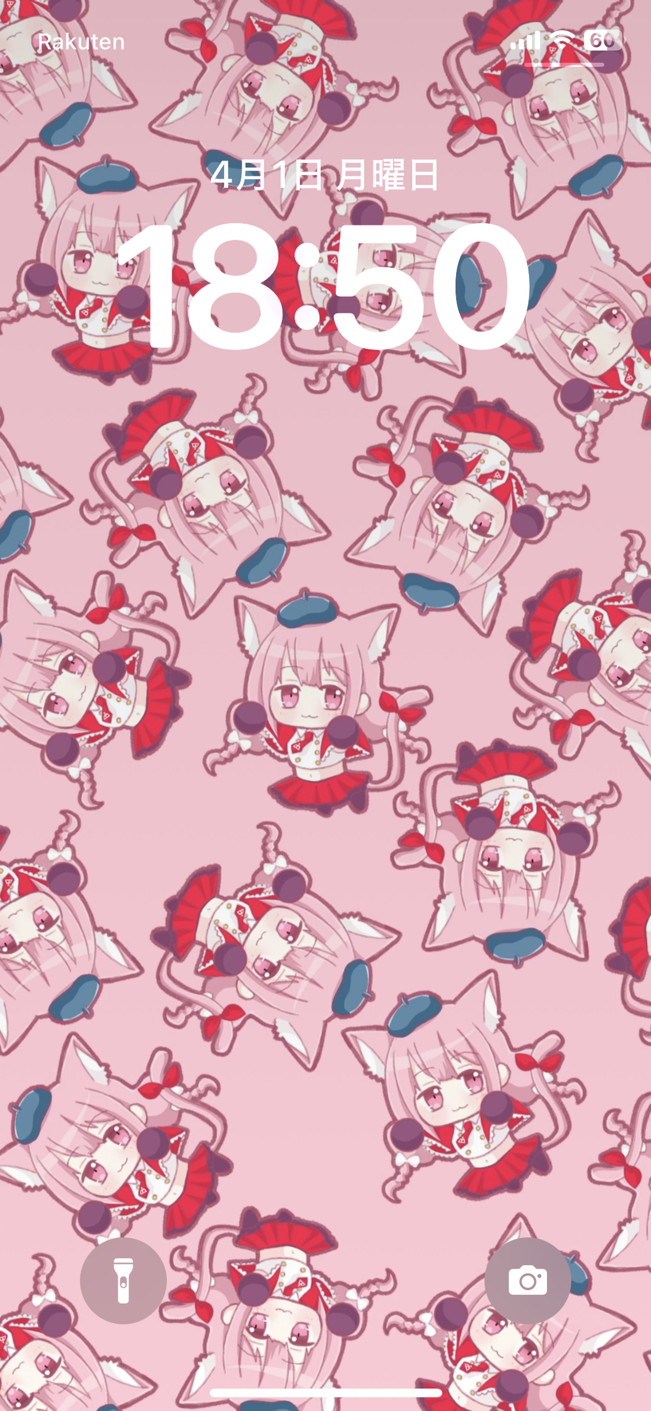 【ご依頼】クライアント様のオリキャラ・ルマちゃんのスマホ壁紙-1