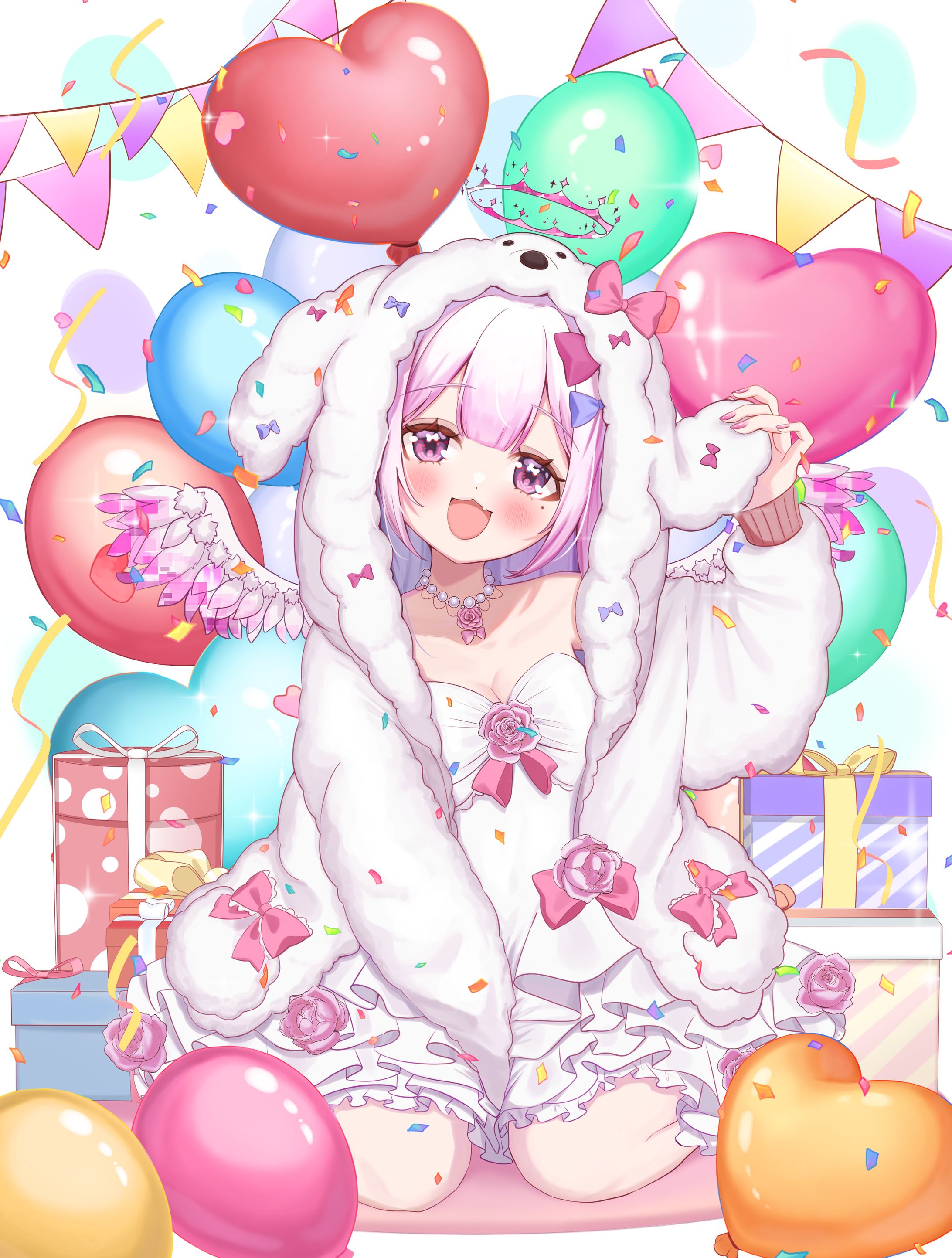 IRIAM配信者　夢美るぅ様誕生日用グッズイラスト-1