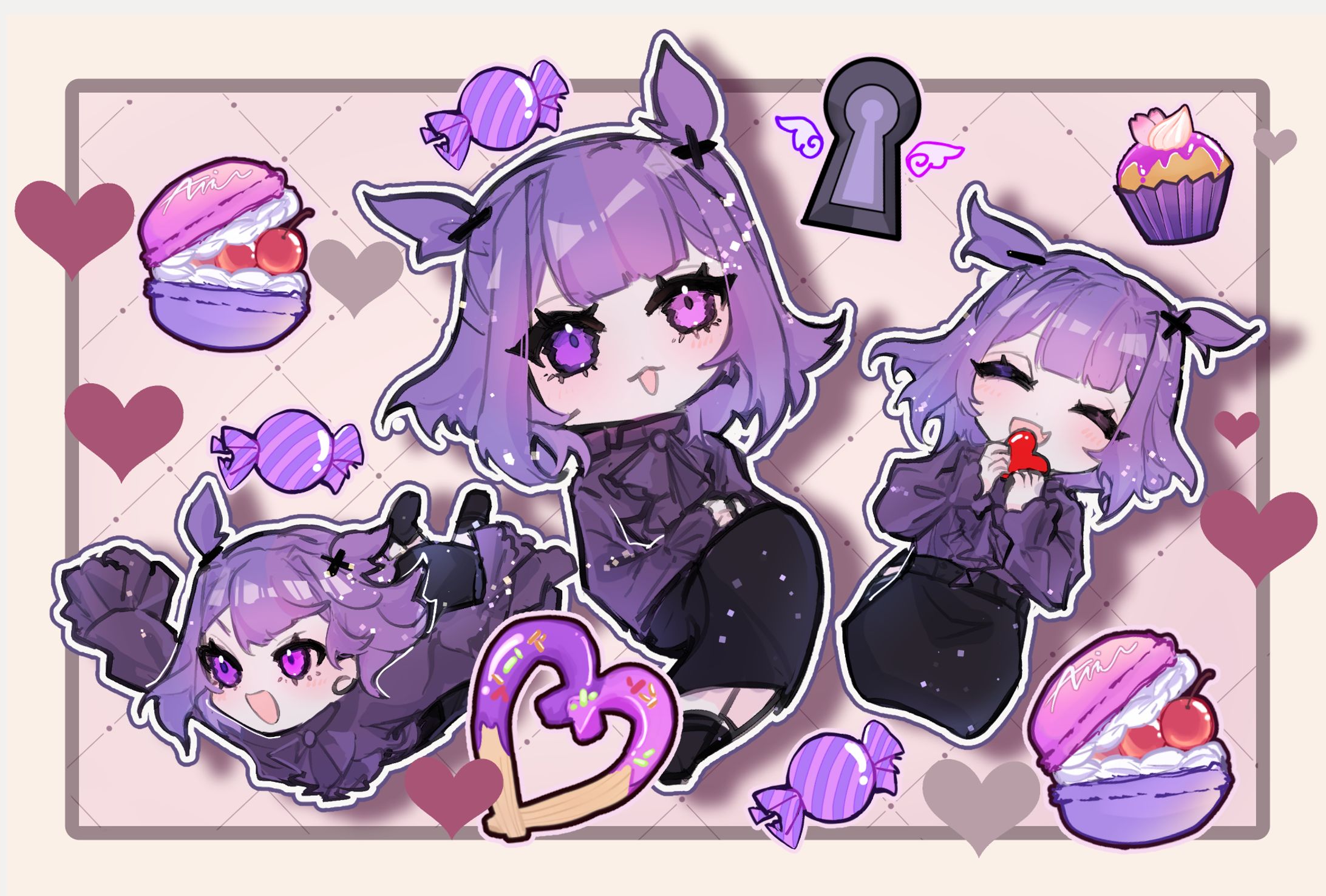  [commission]　神喰あむ様　バレンタインイラスト：2024-1