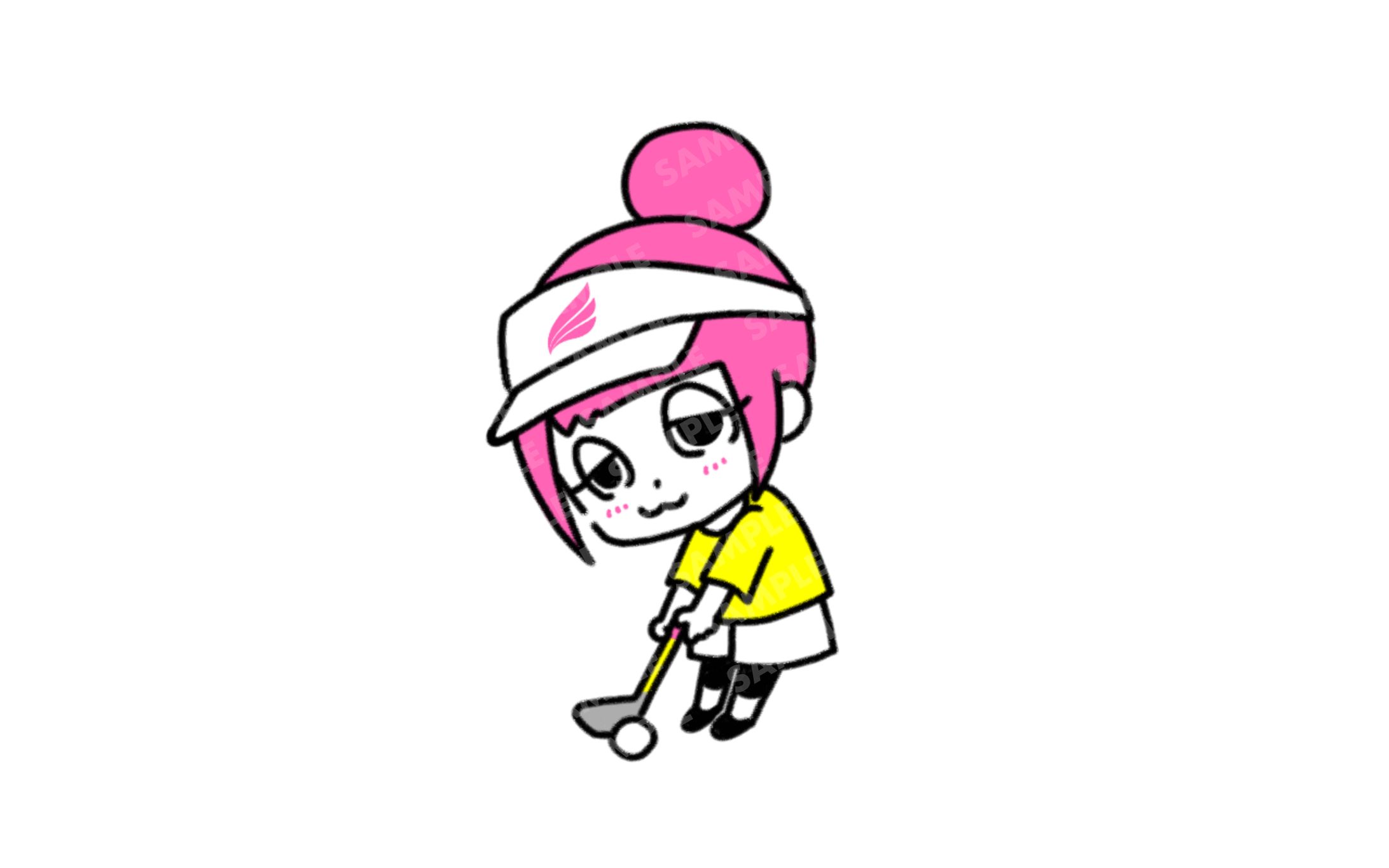 ゴルフスクールイラスト制作-1