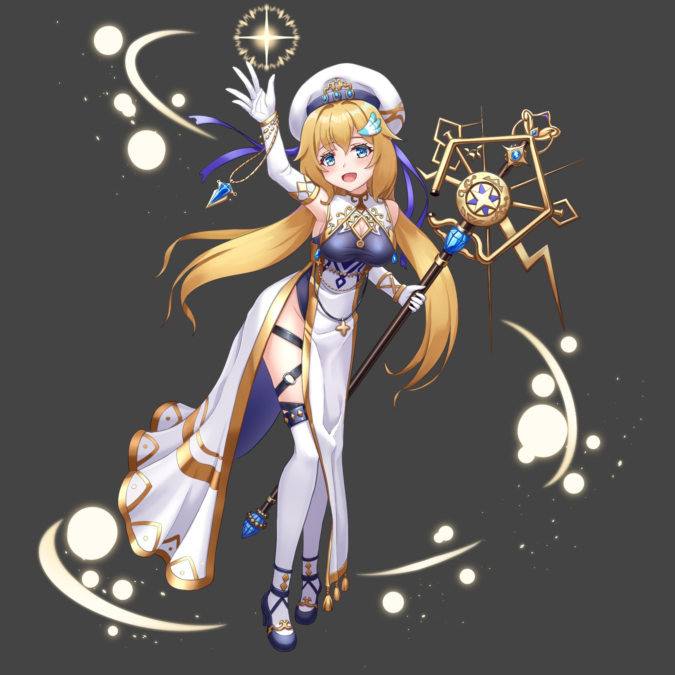 ソシャゲ風神官立ち絵-1