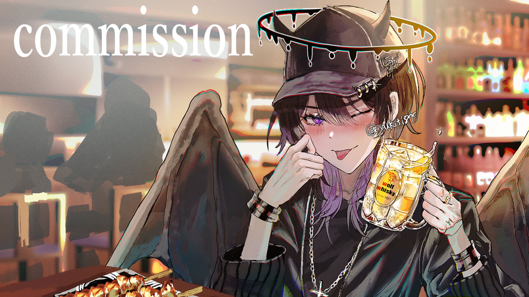配信者　イラスト　雑談-1
