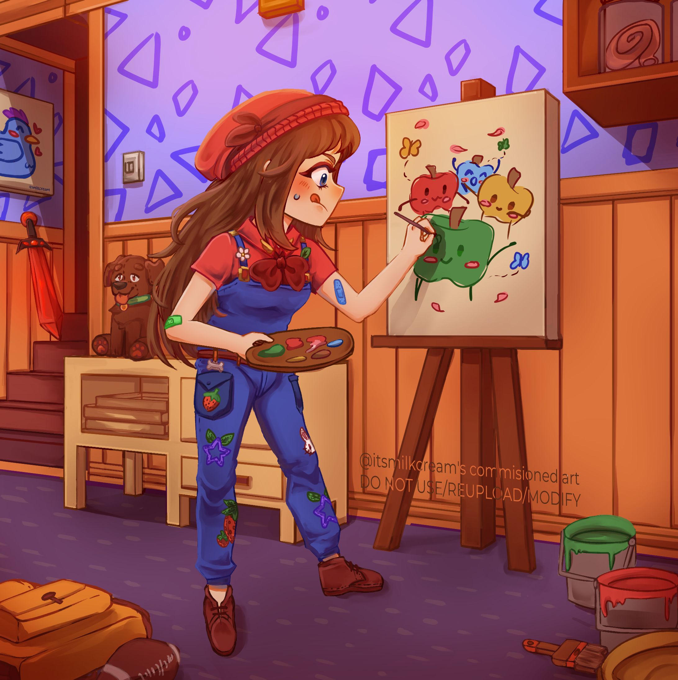 Semi-Chibi Illustration Commissioned Work-1
