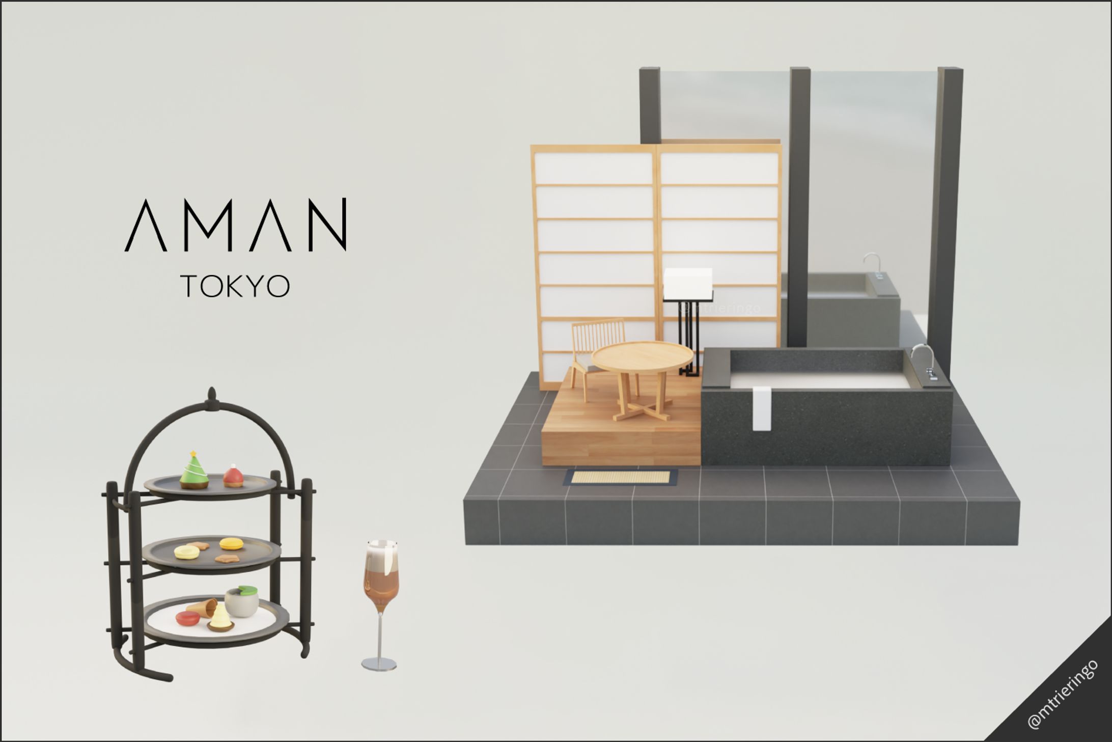 3DCG「Aman Tokyo」-1
