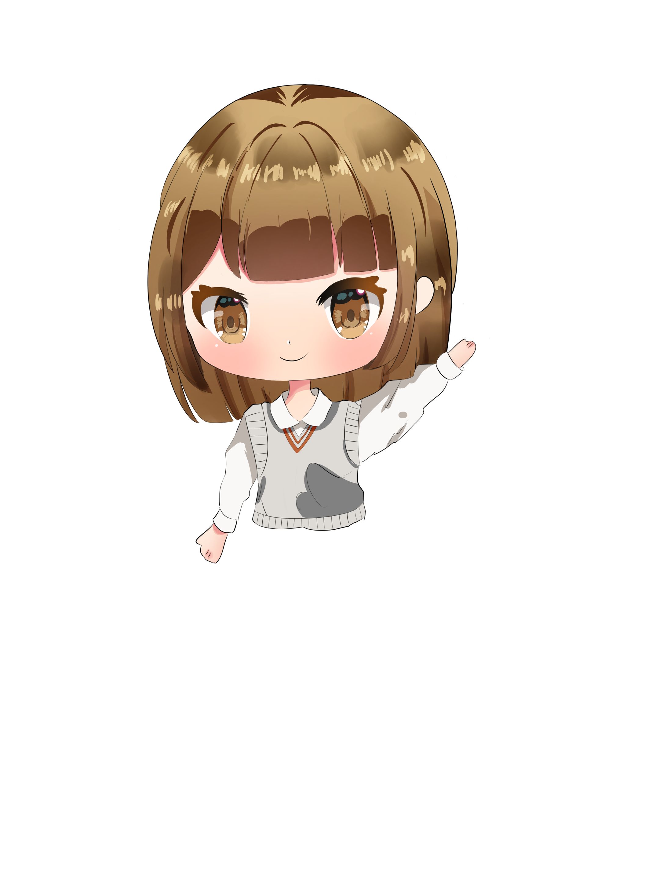 デフォルメ 女の子-1