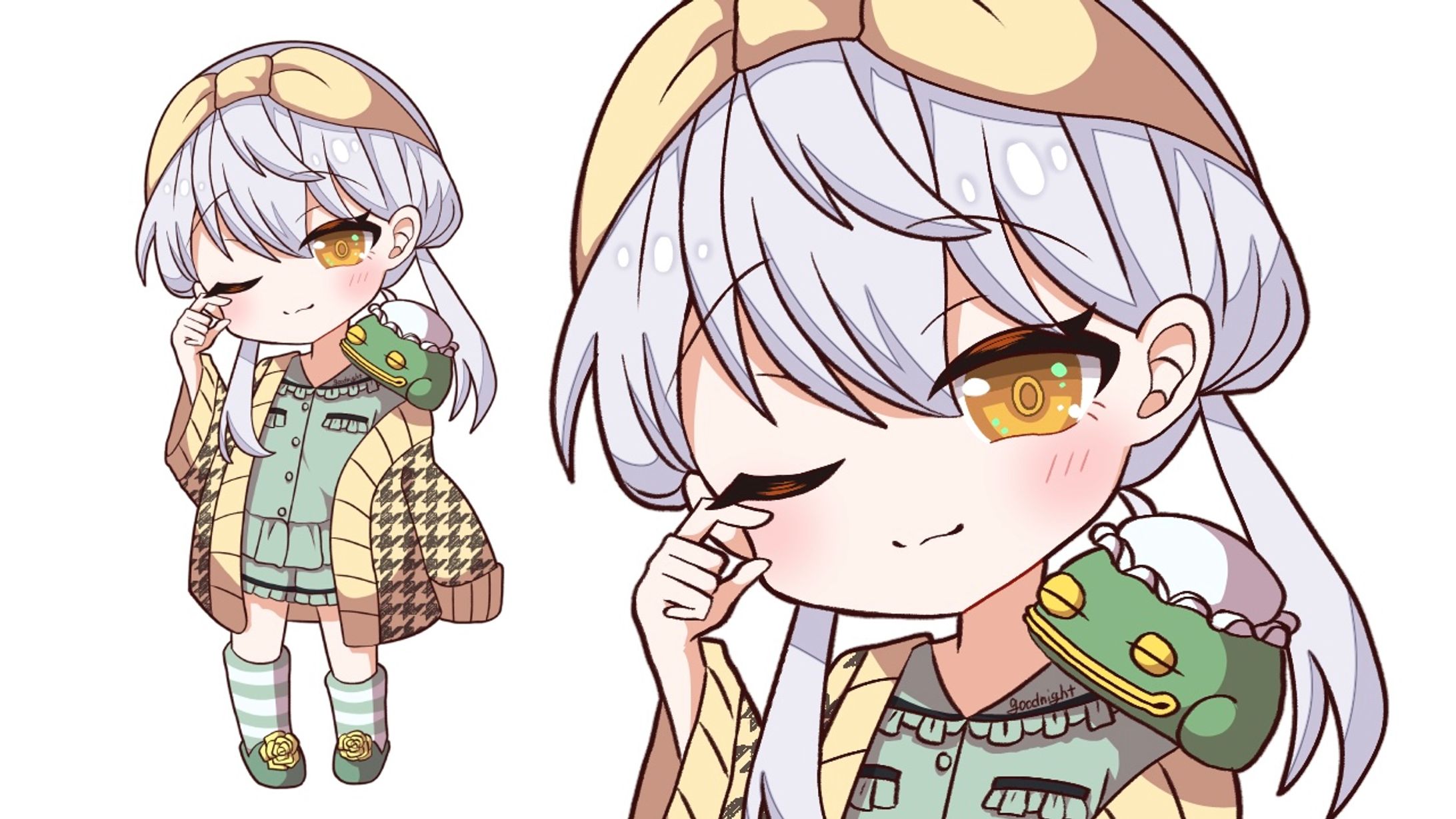 大海かえる 部屋着SDイラスト-1