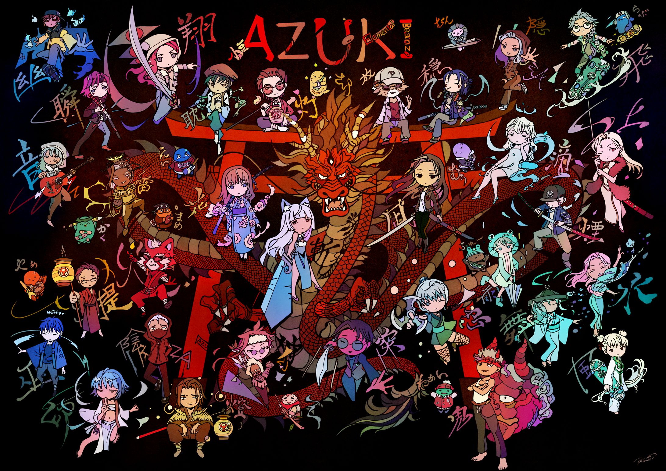 Azuki chibi fanart-1