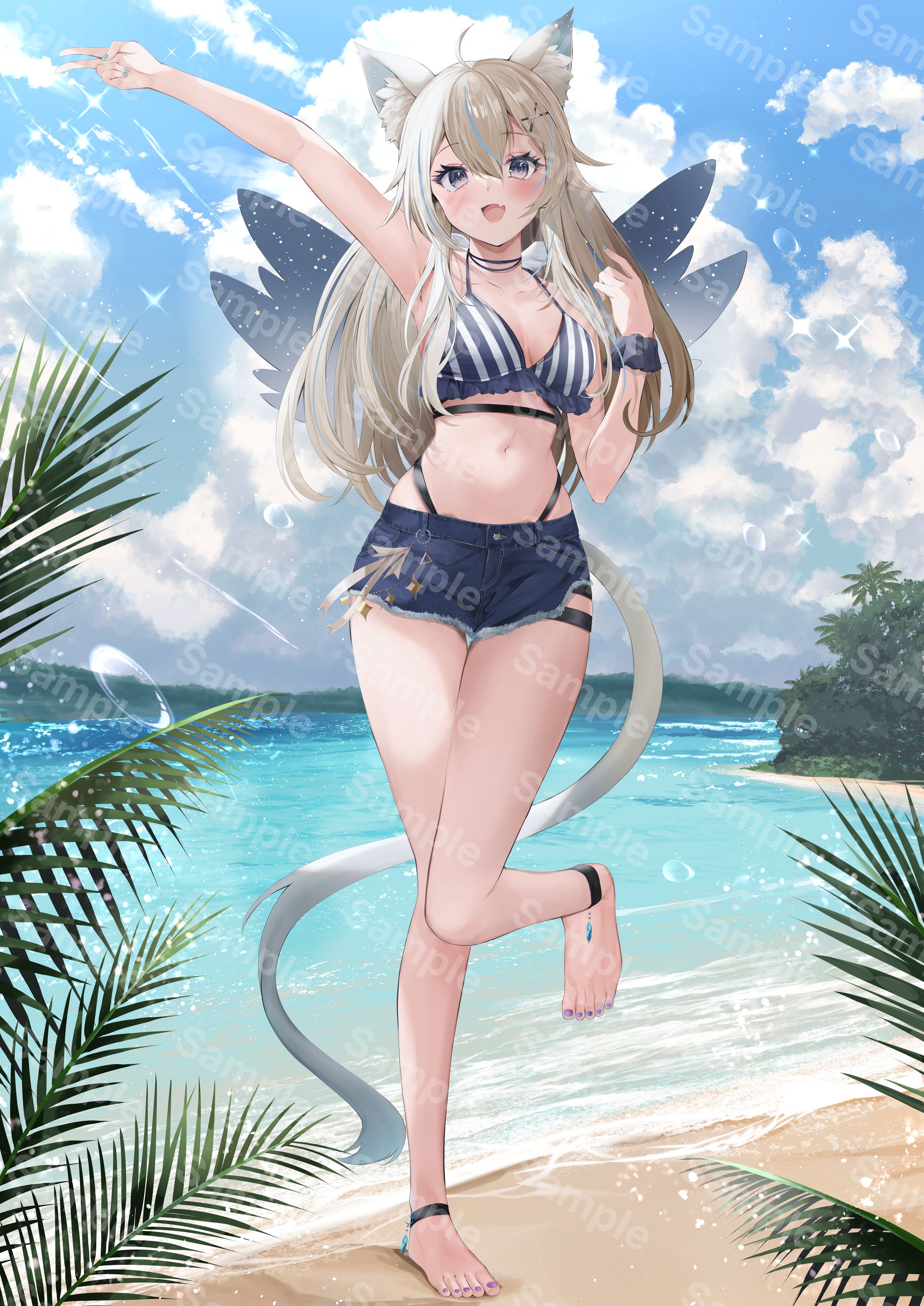 天使セウ様2024年水着グッズイラスト-1
