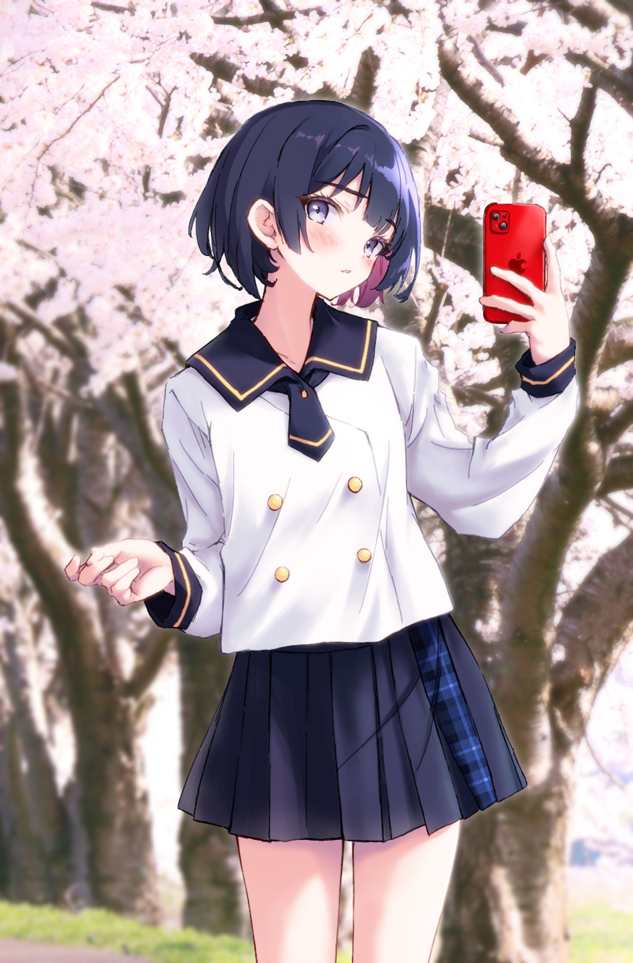 オリジナル制服少女　春-1