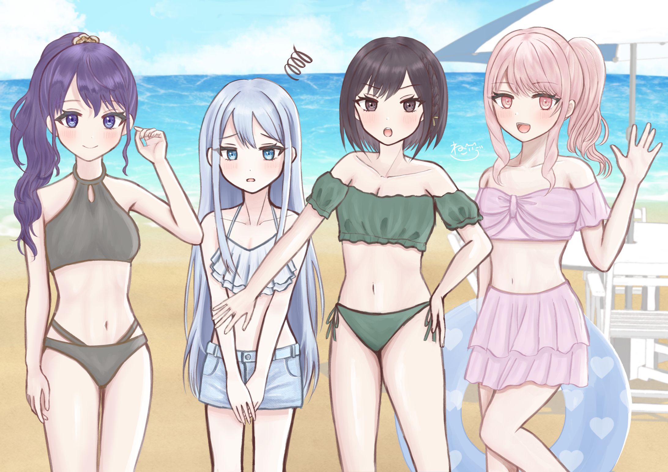 【FA】ニーゴ水着-1