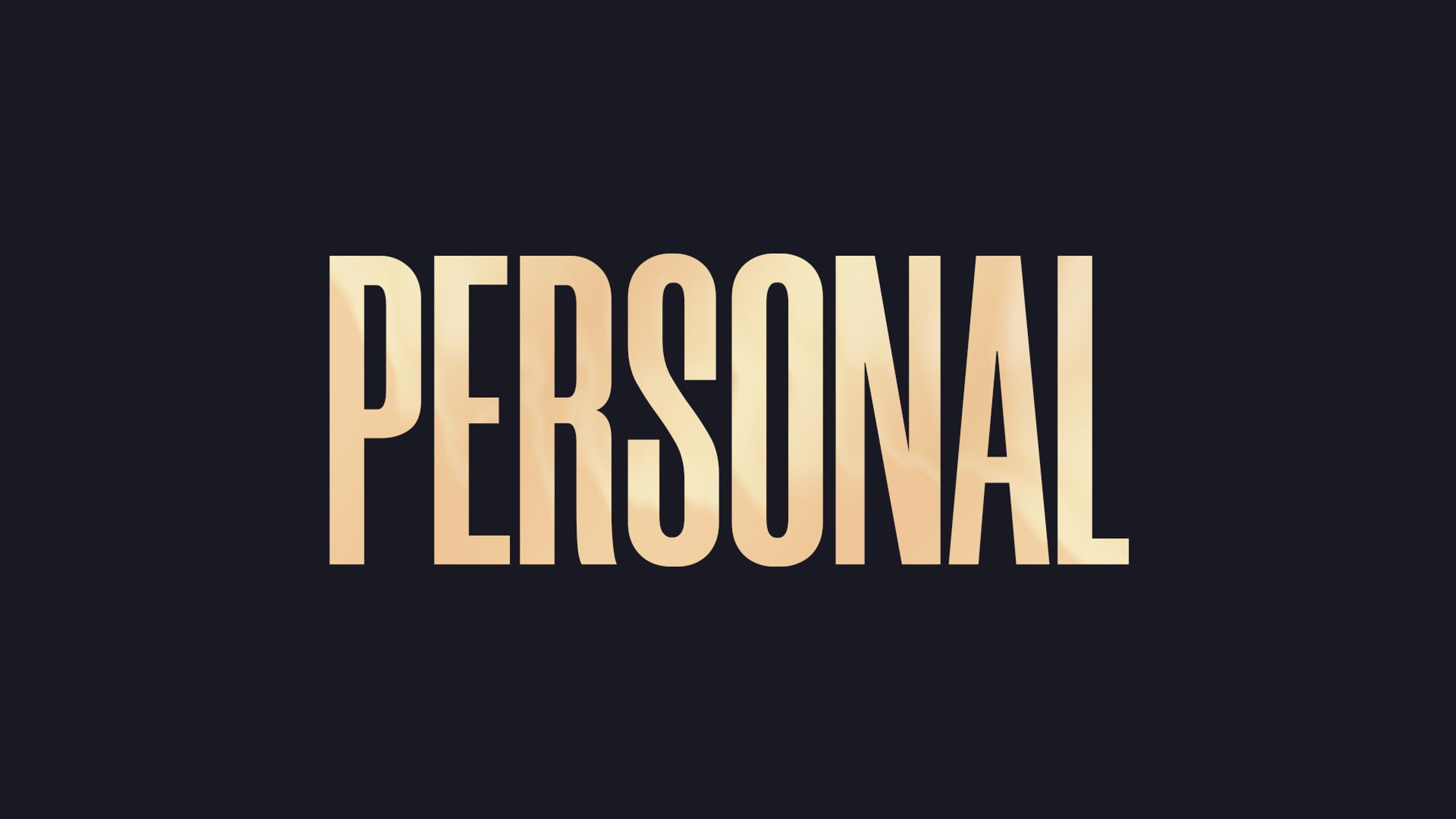 PERSONAL PROJECT-1