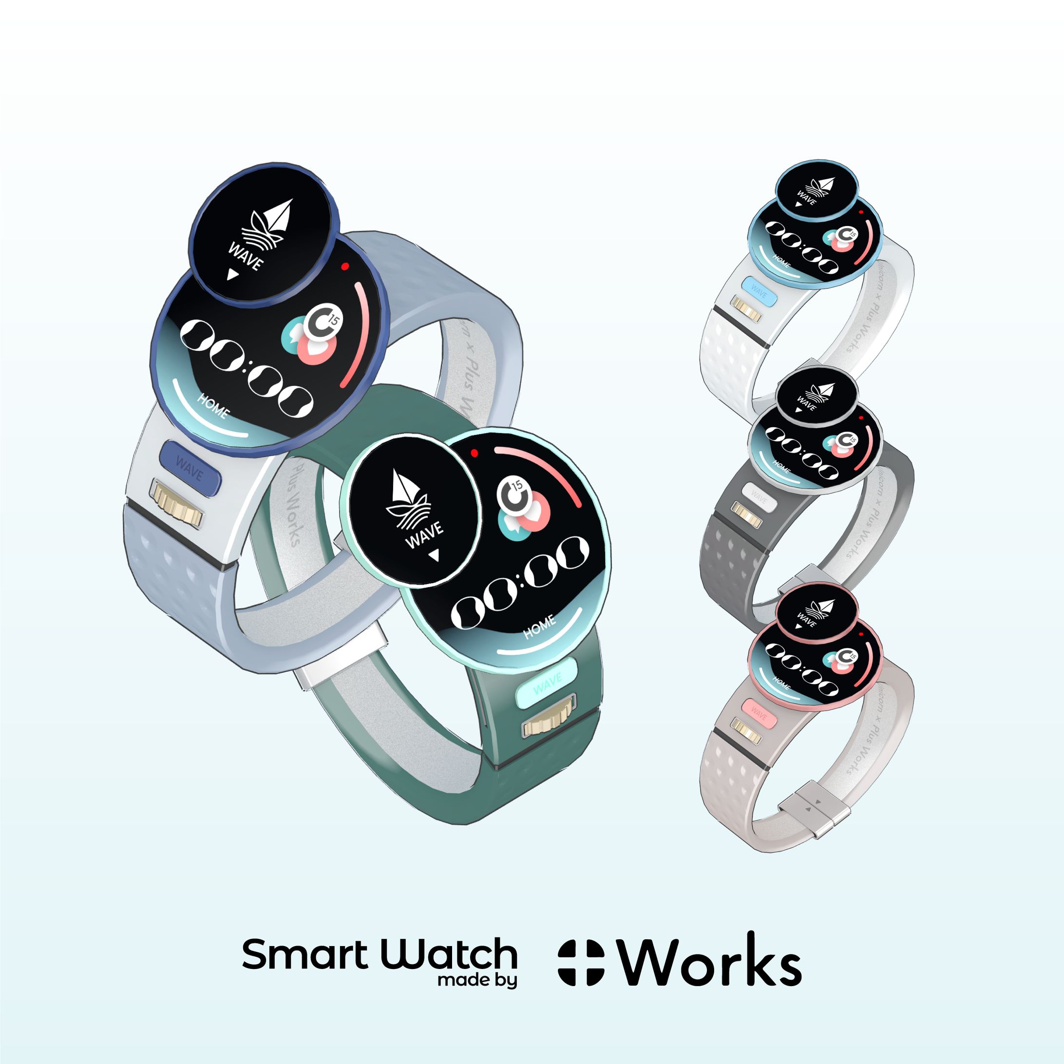 Wave Pleated Sailor - Smart Watch-1