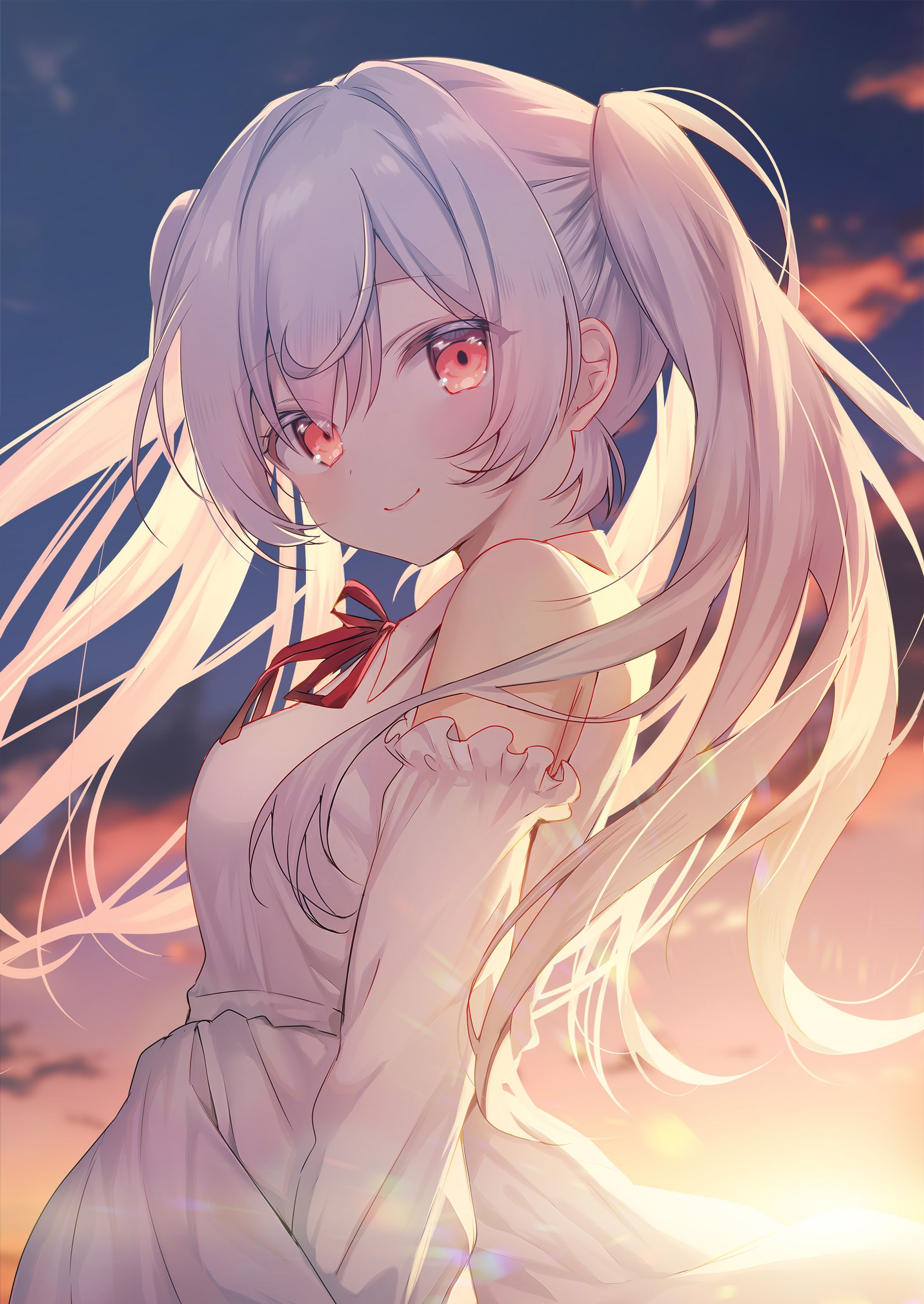 〖skeb〗Vtuber 月雲コハク様〖一枚絵〗-1