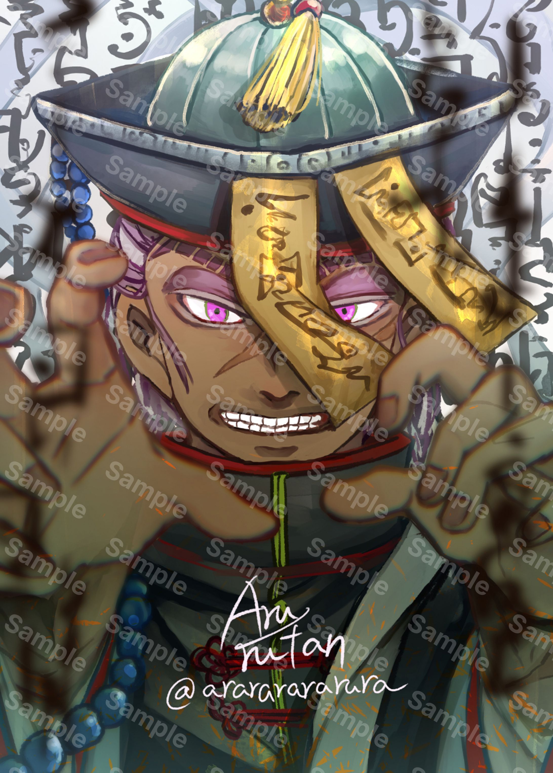 【オリジナル】2h drawing パンガ×キョンシー-1