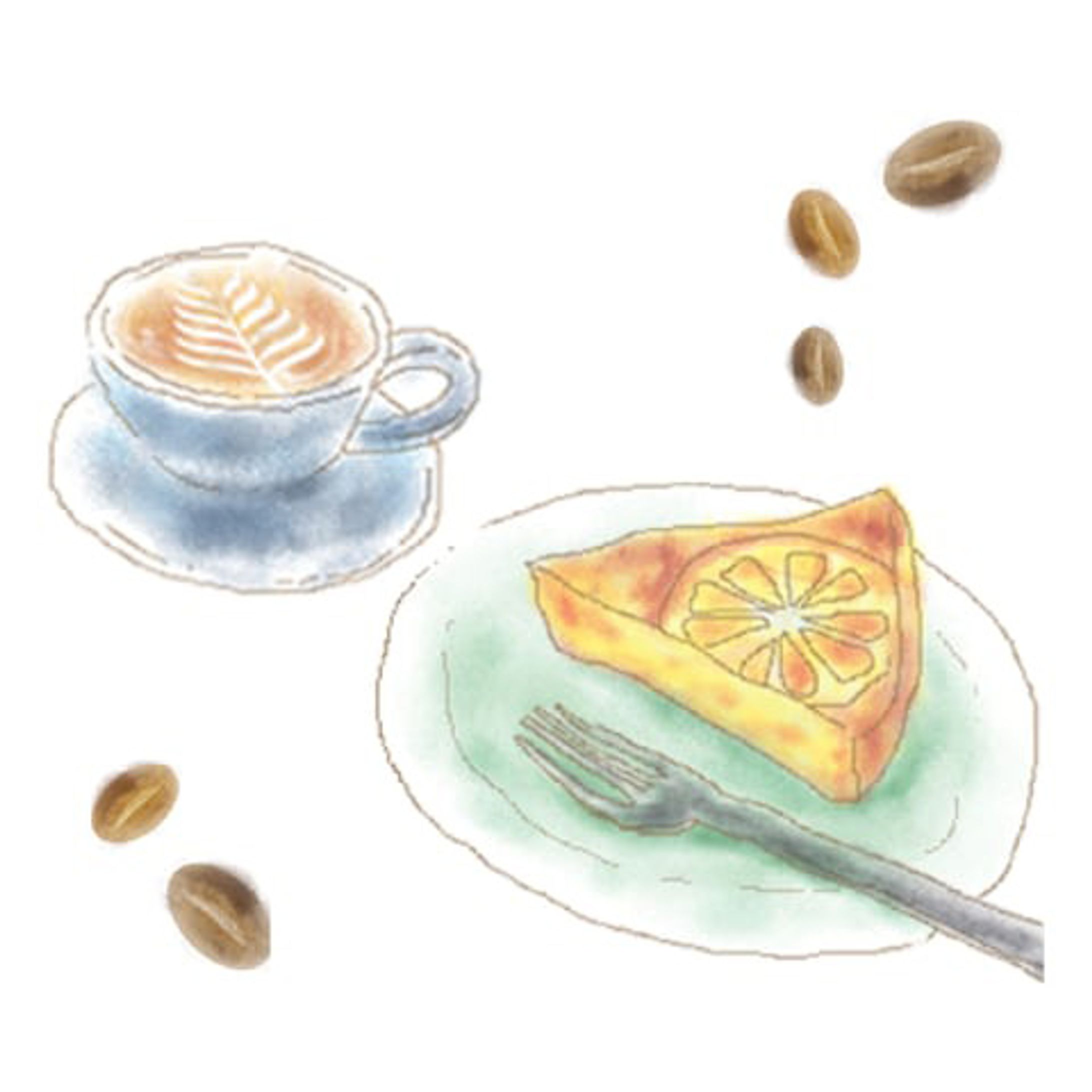【カフェイラスト】-1