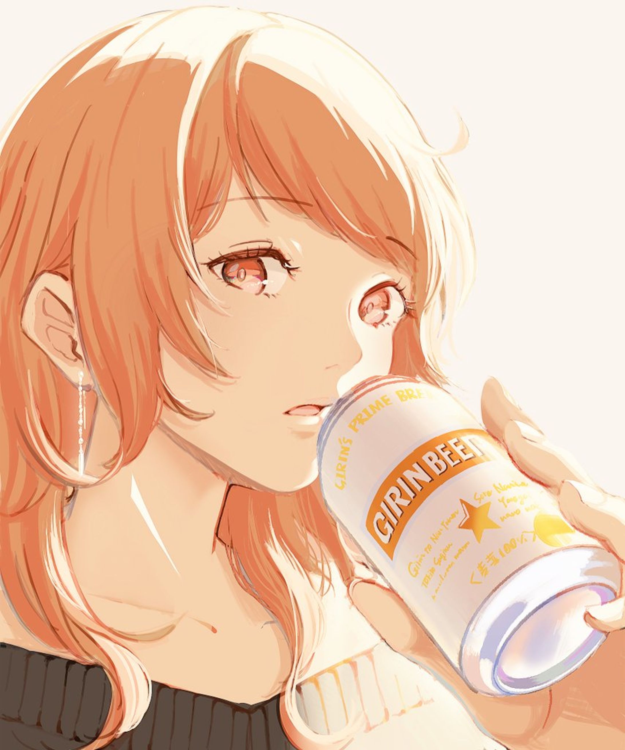  canned beer and girl-1
