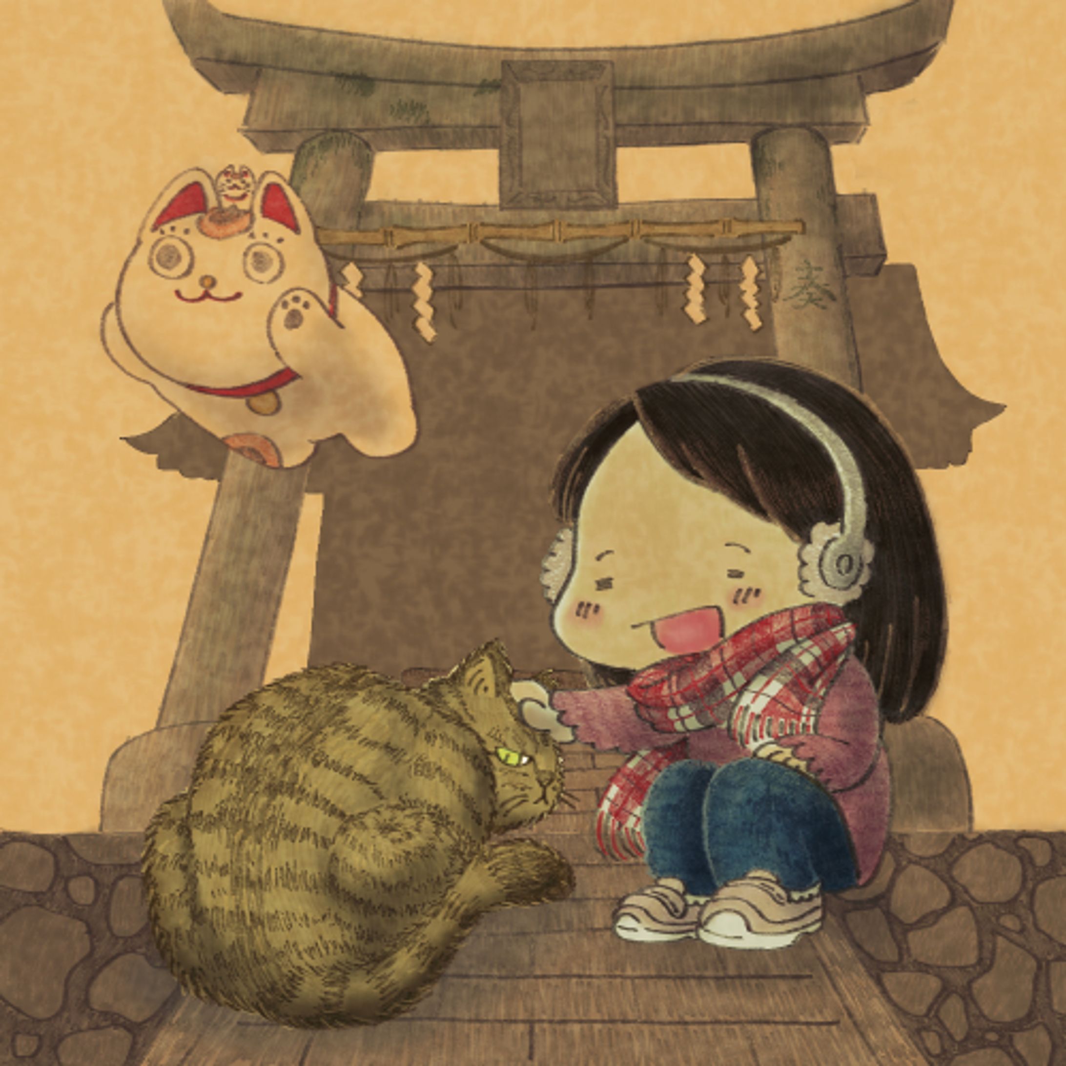 創作イラスト / #art ippi「ねこ」-1