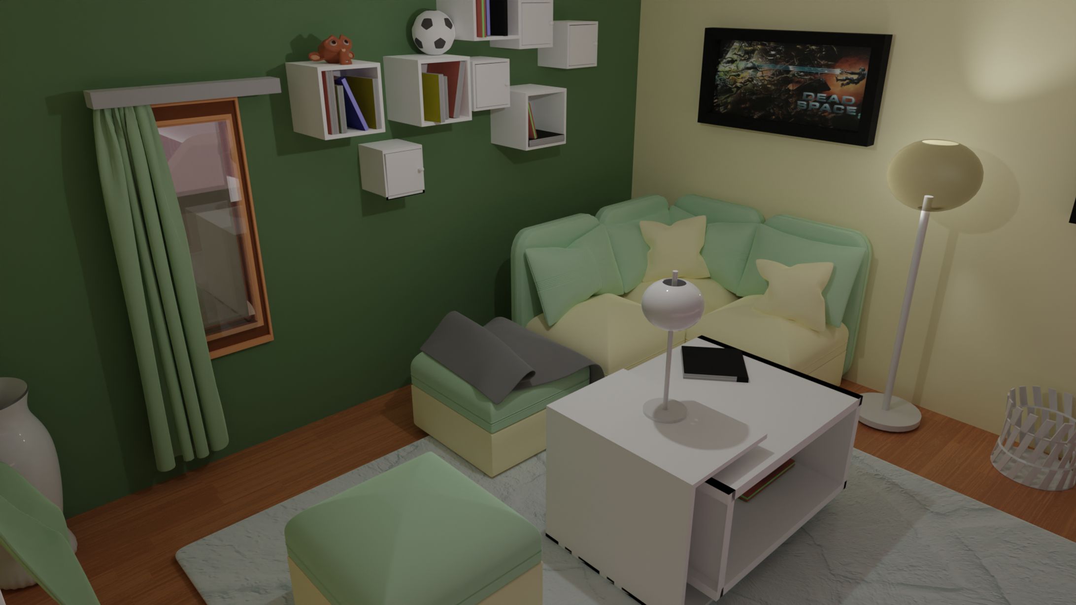 [3D Model] - living room-1