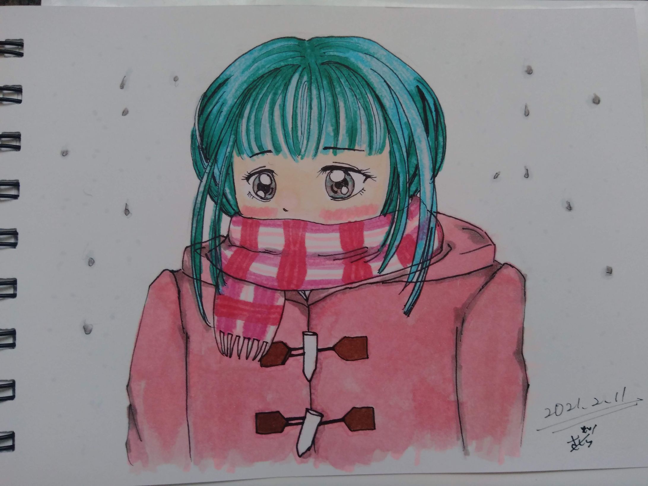 アナログイラストsample画像②-1