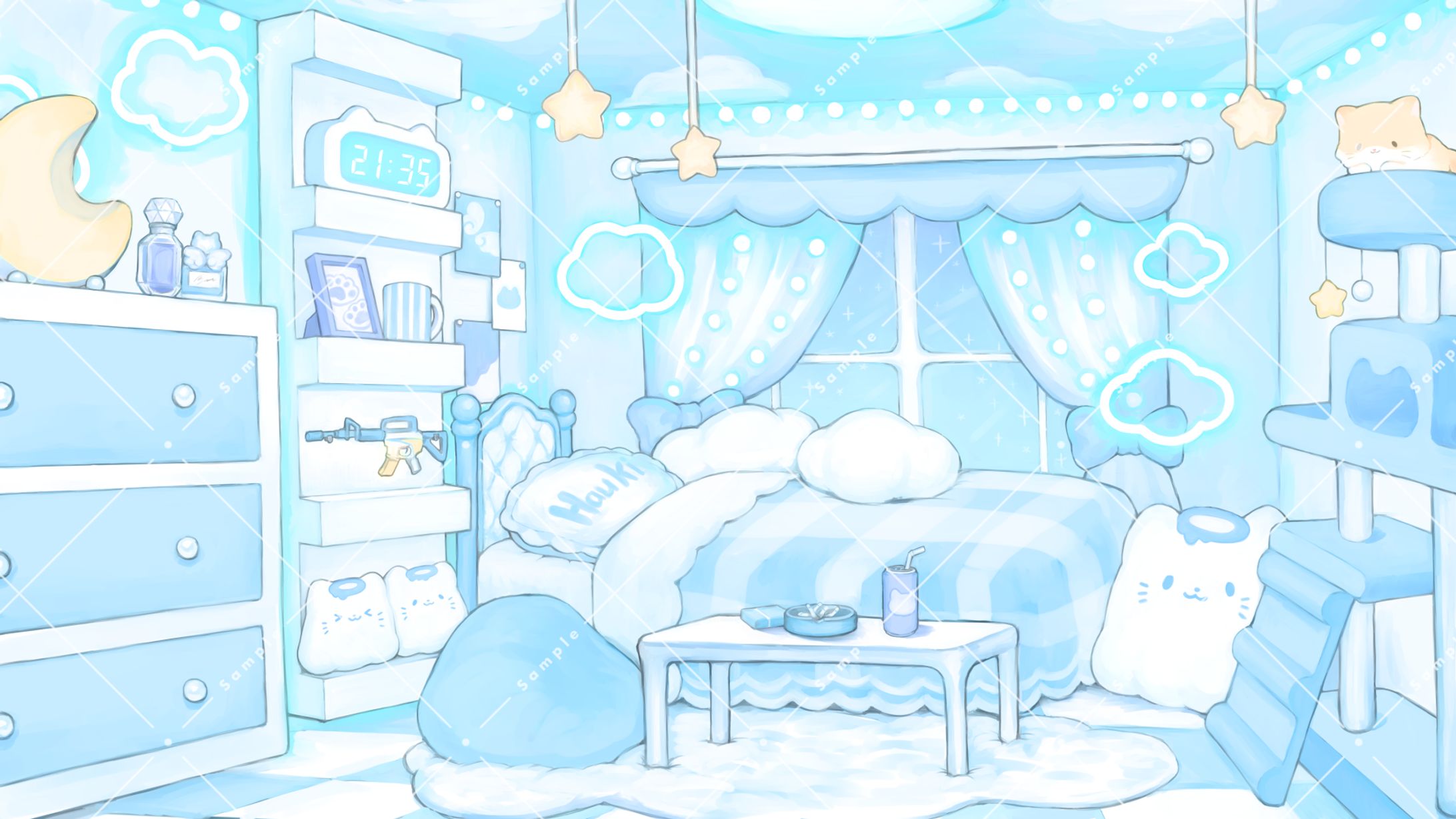 はうき様 配信用背景イラスト(2023)-1