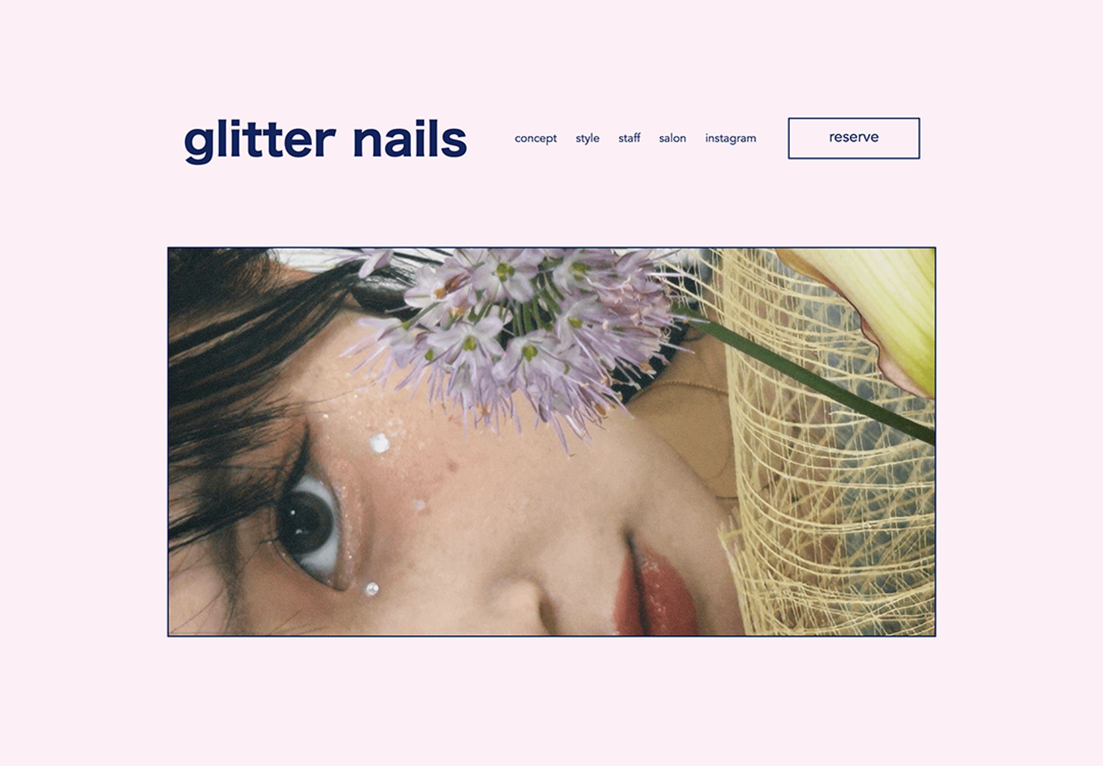 【デジタルハリウッドSTUDIO卒業作品】架空ネイルサイト glitter nails-1