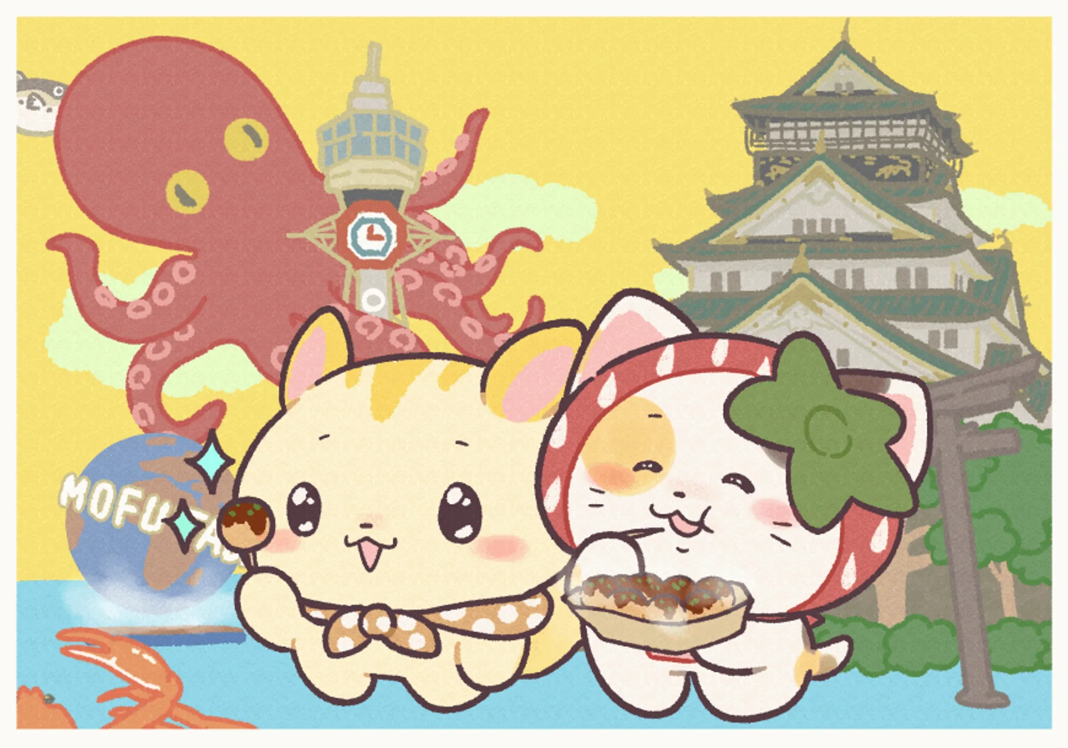 【GIF】もふもふ旅日記-1