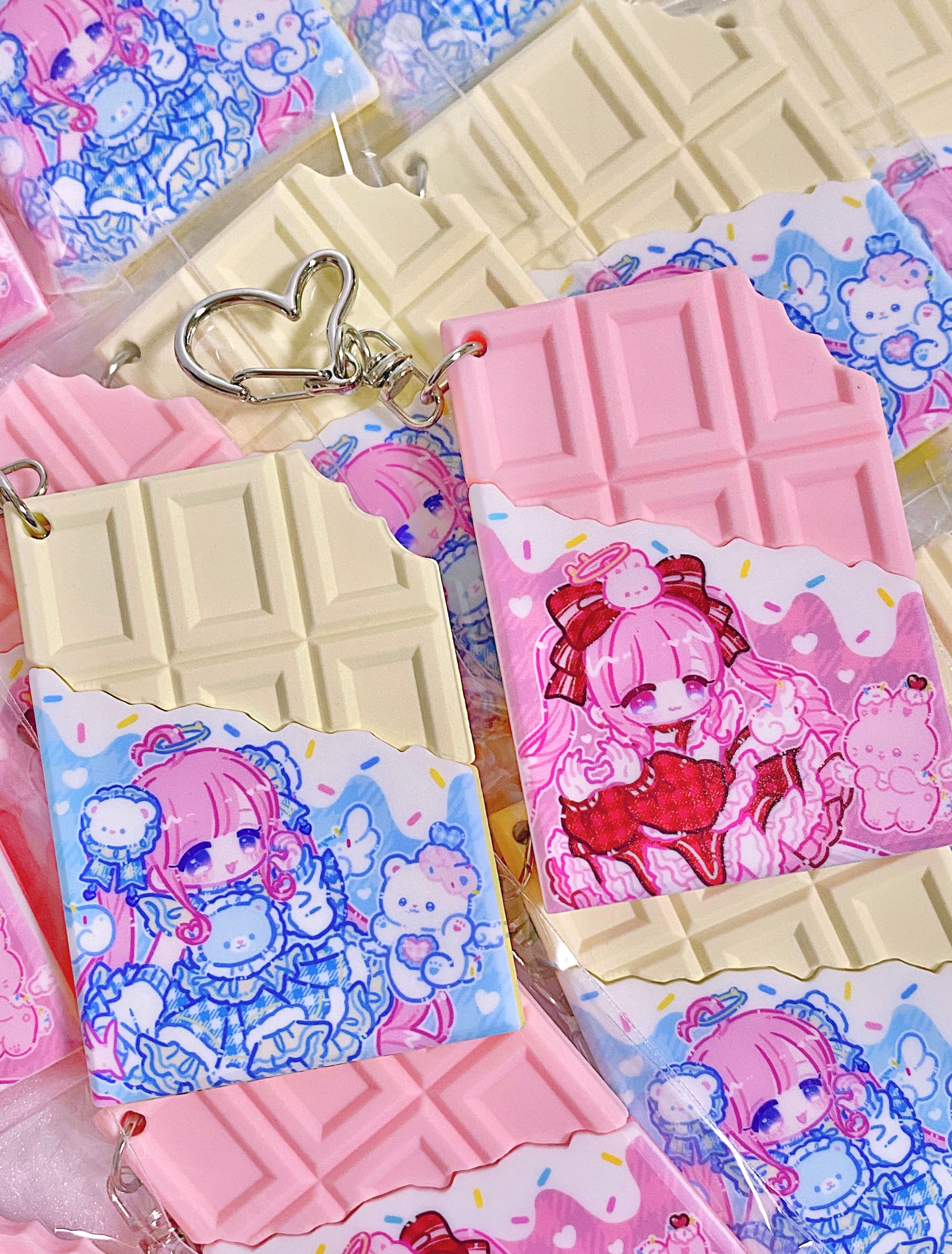 【グッズ】板チョコラバーキーホルダー-1
