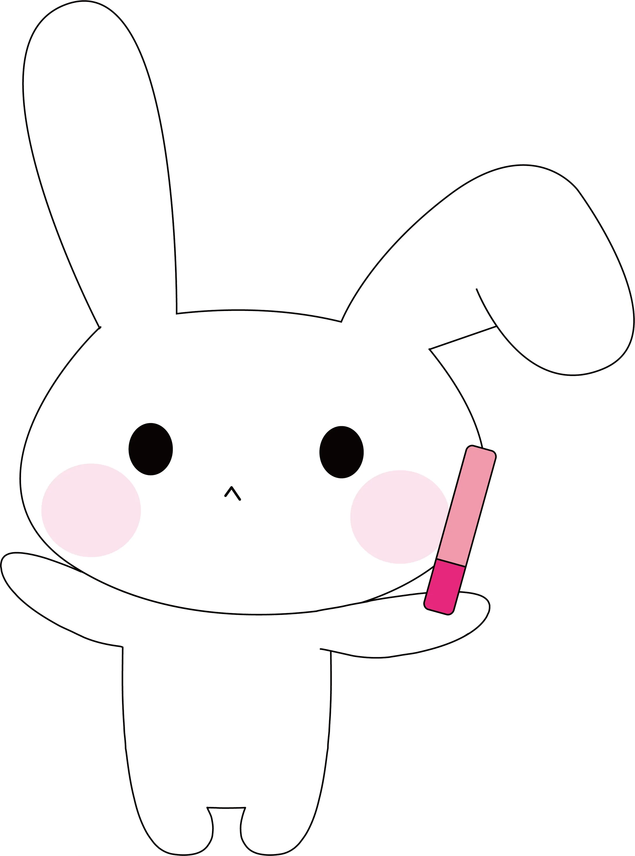 推し応援うさぎアニメーションGIF / キャラクター-1