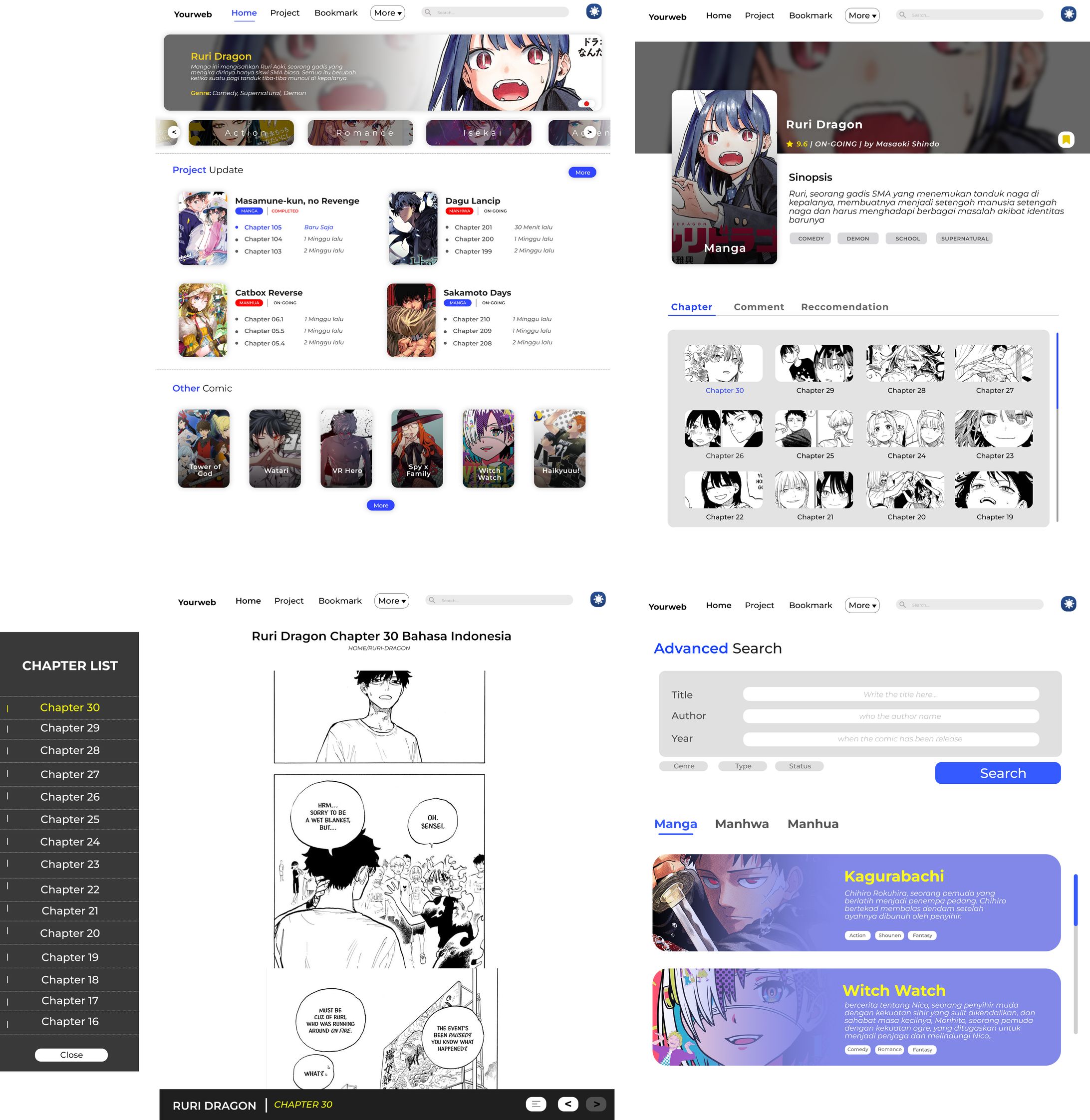 Manga Web Design-1