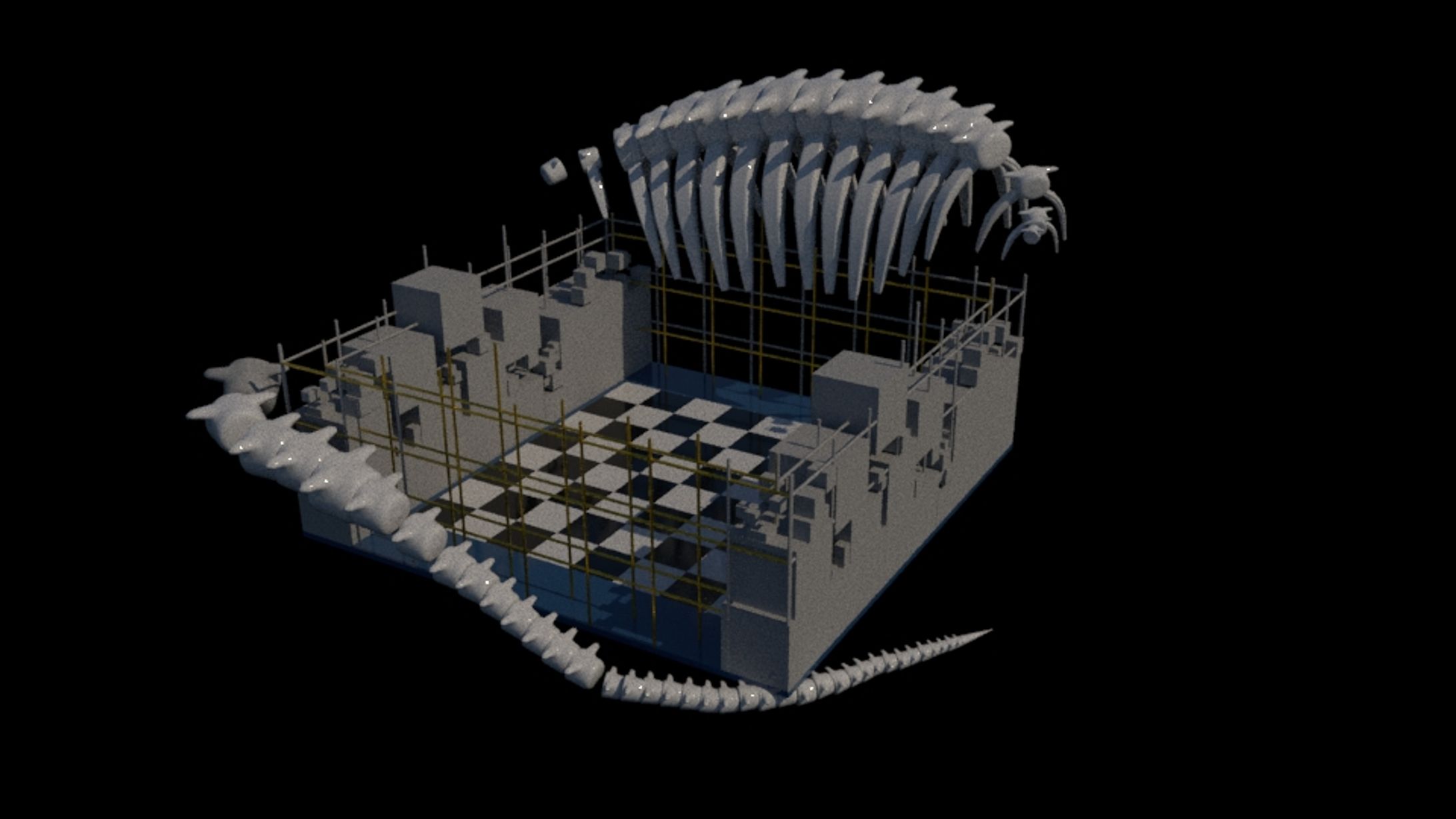 Fate Extra Inspired 3D Chessboard and Pieces -1