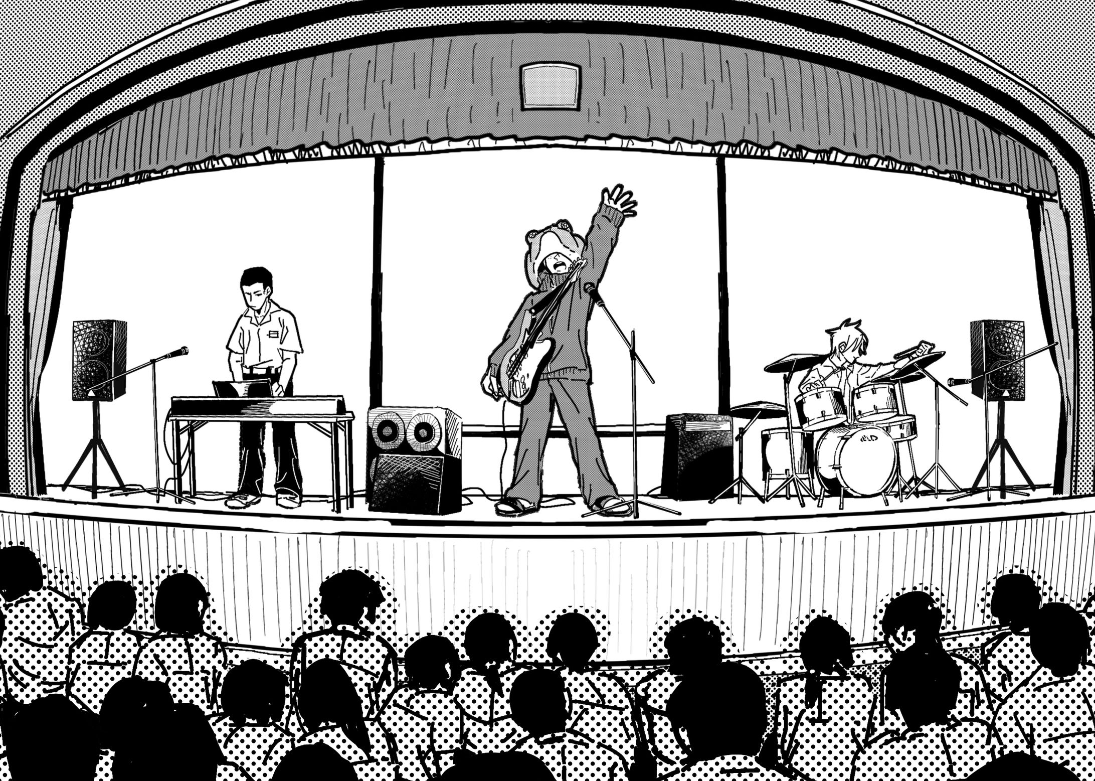 【イラスト】文化祭ステージ-1