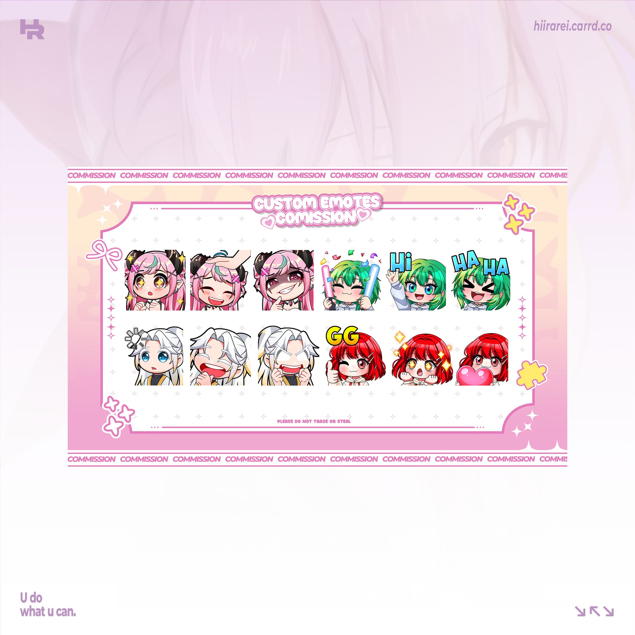 [Commission Catalogue Design] - Custom Twitch Emote-1