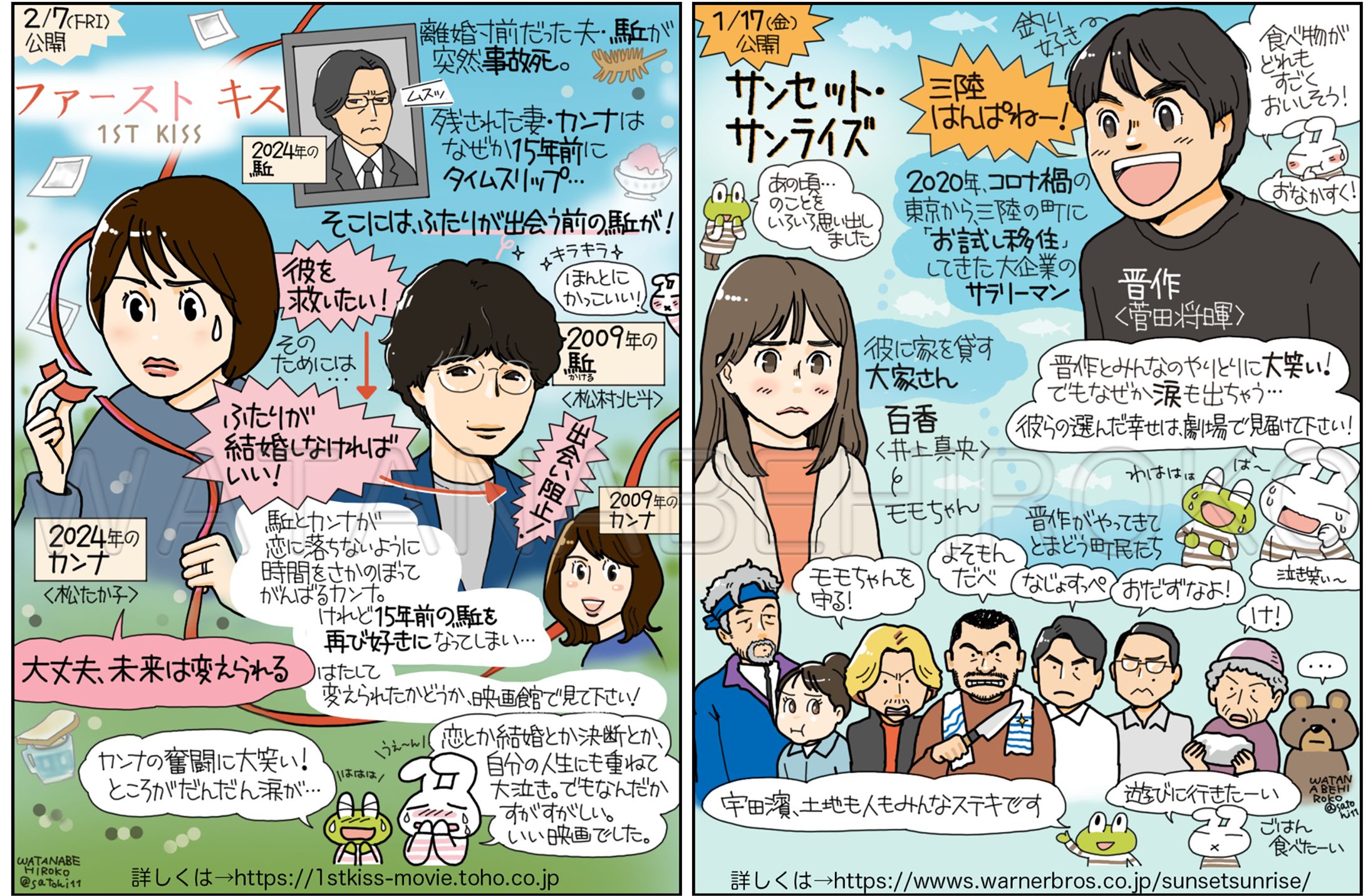 映画イラストコラム　-1