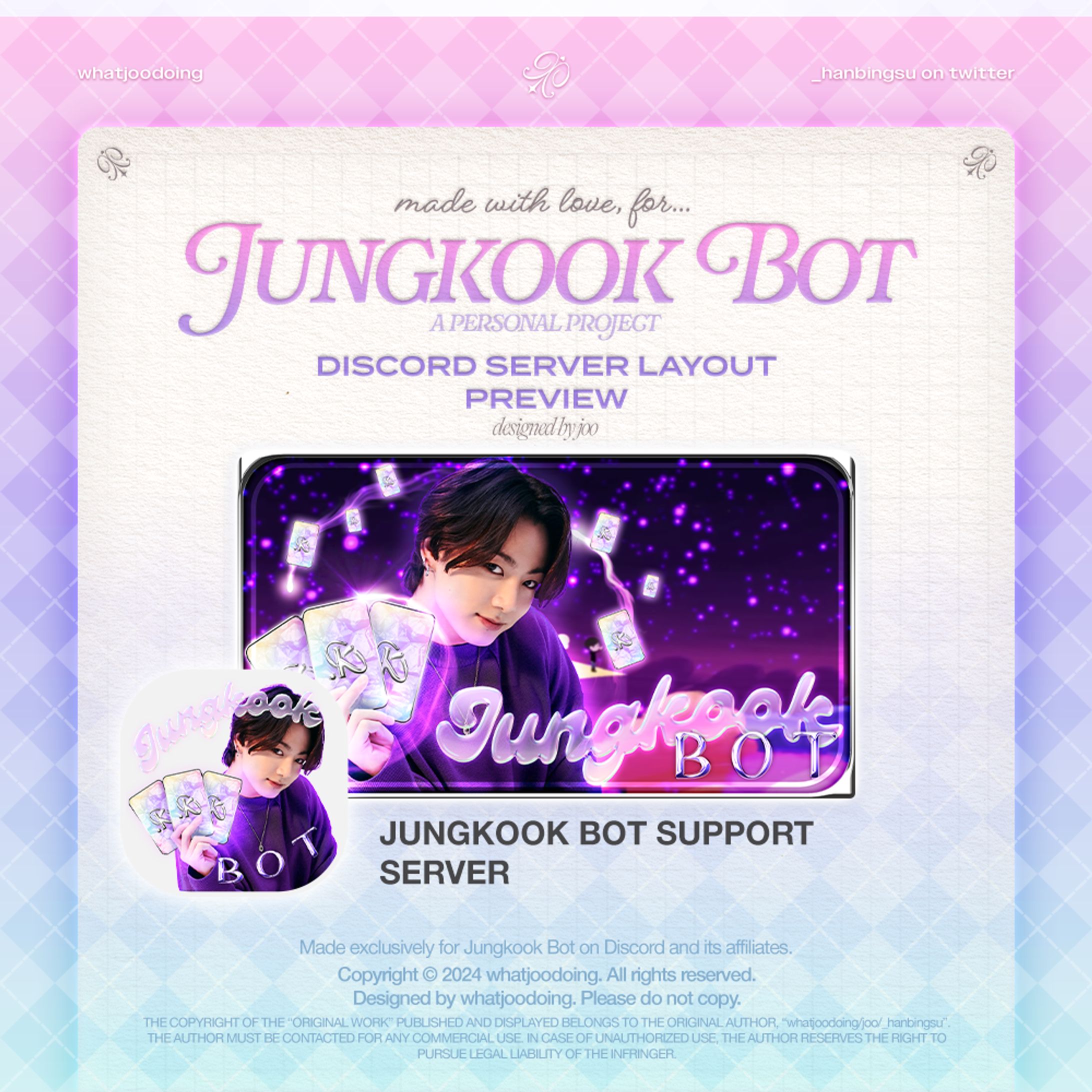 SERVER LAYOUT：JUNGKOOK BOT VERSION 2-1