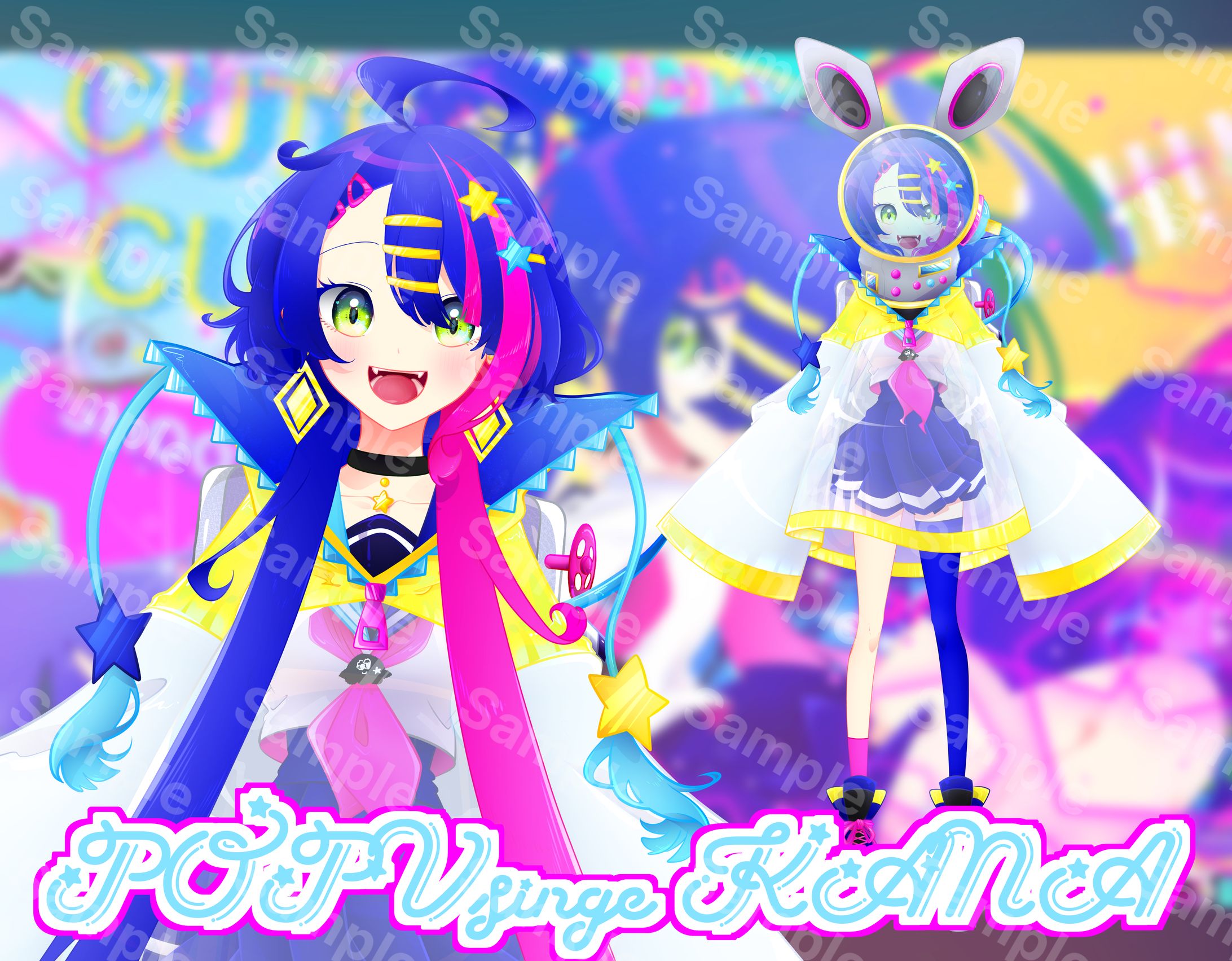 POP Vsinger →カナ←様　イラスト・Live2Dモデリング-1