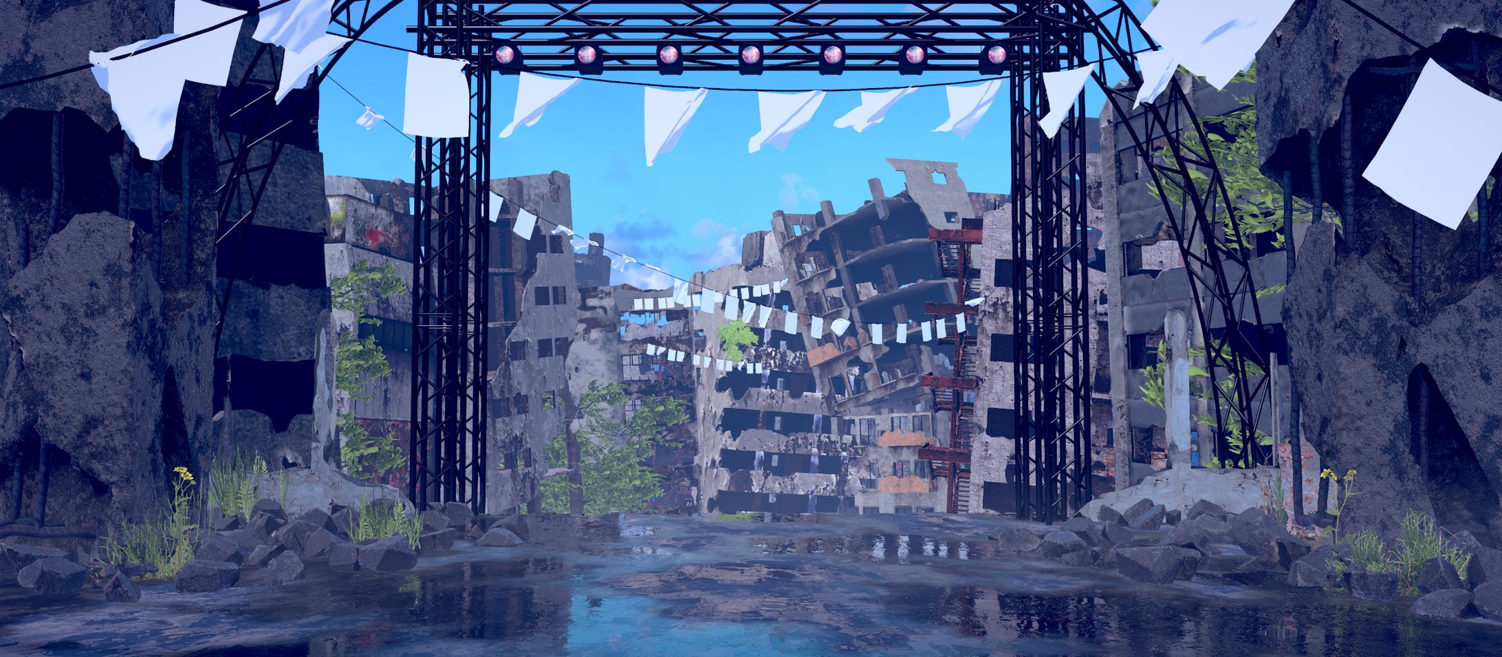 池袋harevutai Vtuberたみー1st現地ワンマンライブ「LIVE:DreamScreamer」背景モデリング-1