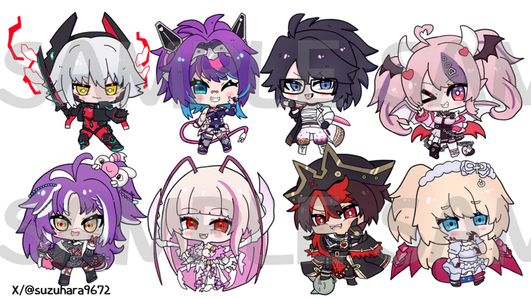 Vshojo Merchandise Illustrations-1