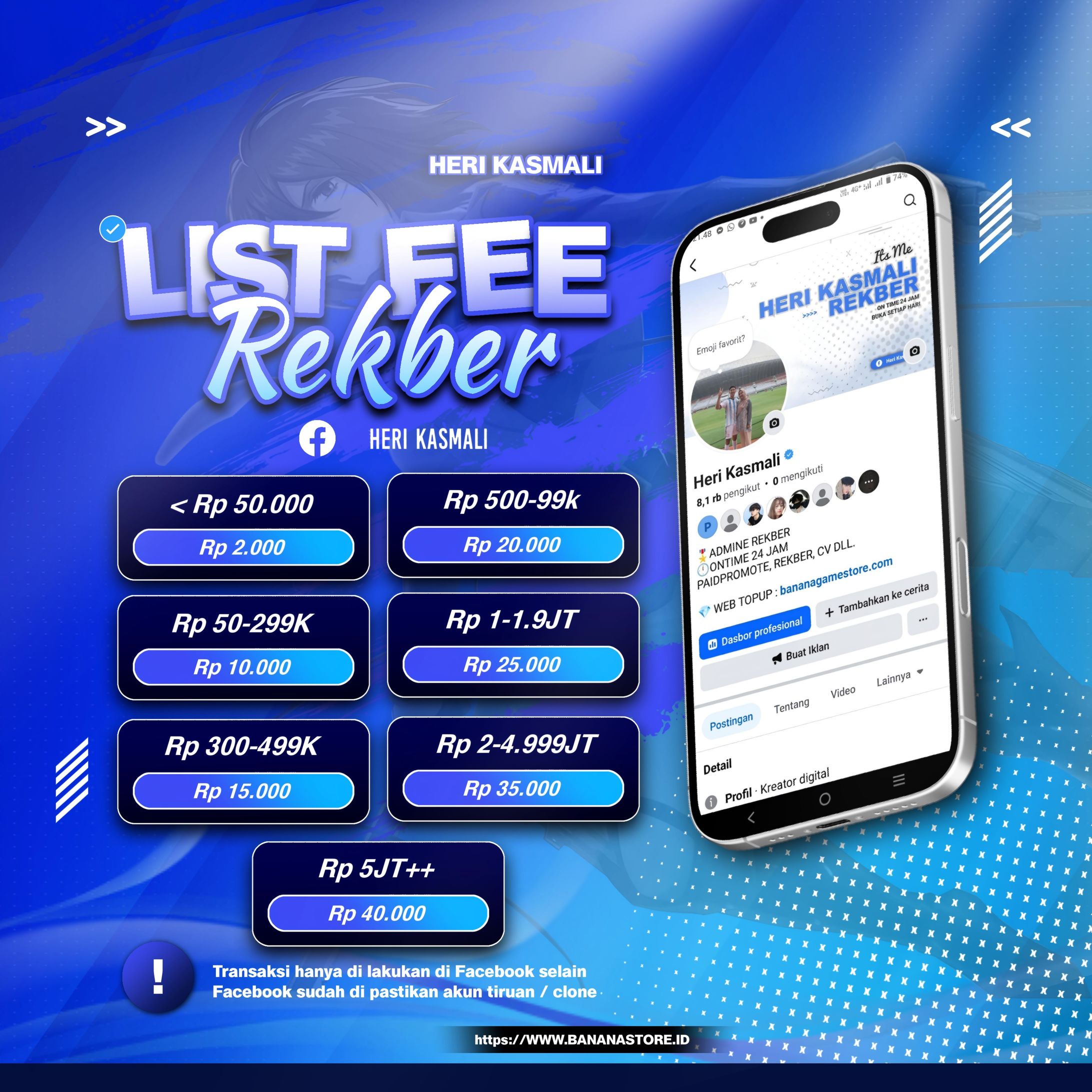 Work Comission - Desain Pricelist rekber -1