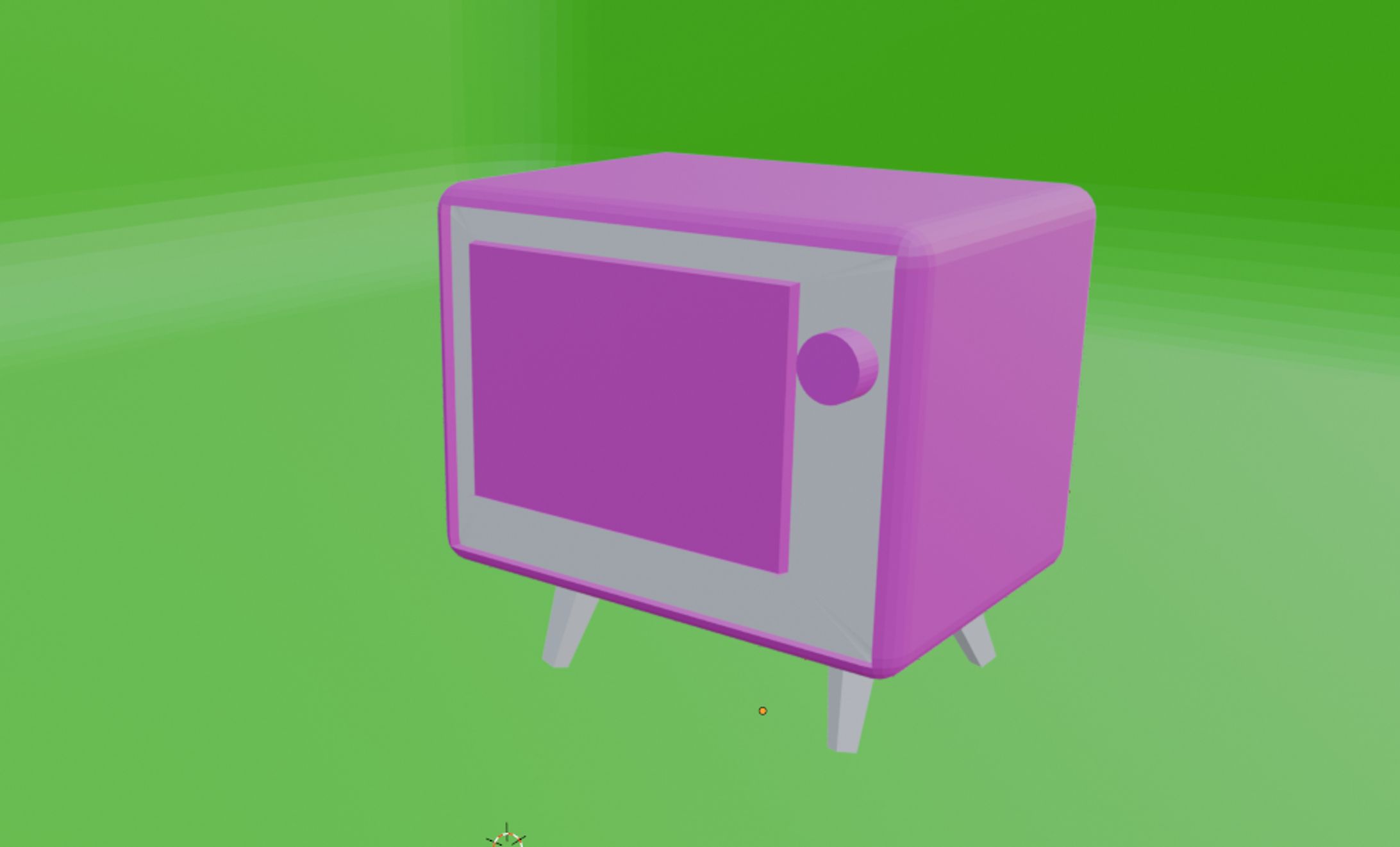 ピンク色のテレビ-1