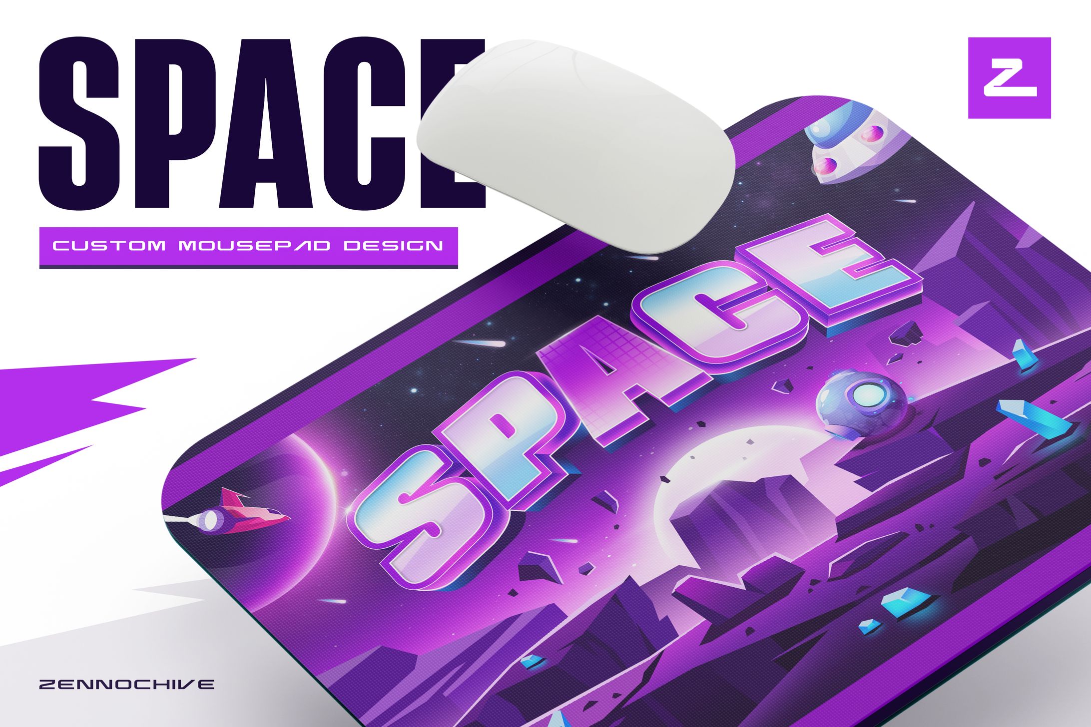 SPACE - Custom Mousepad Design-1
