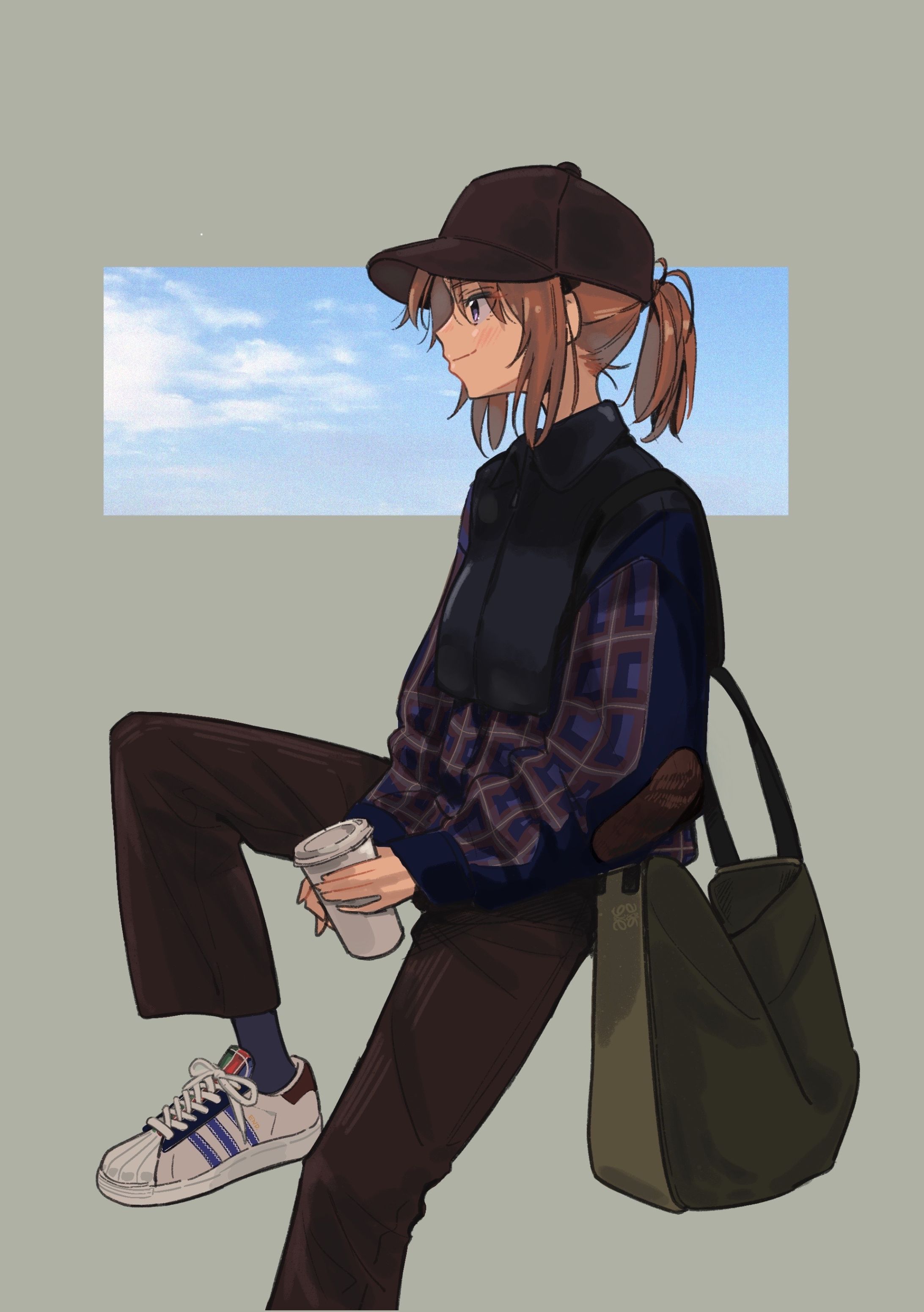 Natsuki with Adidas Superstar-1
