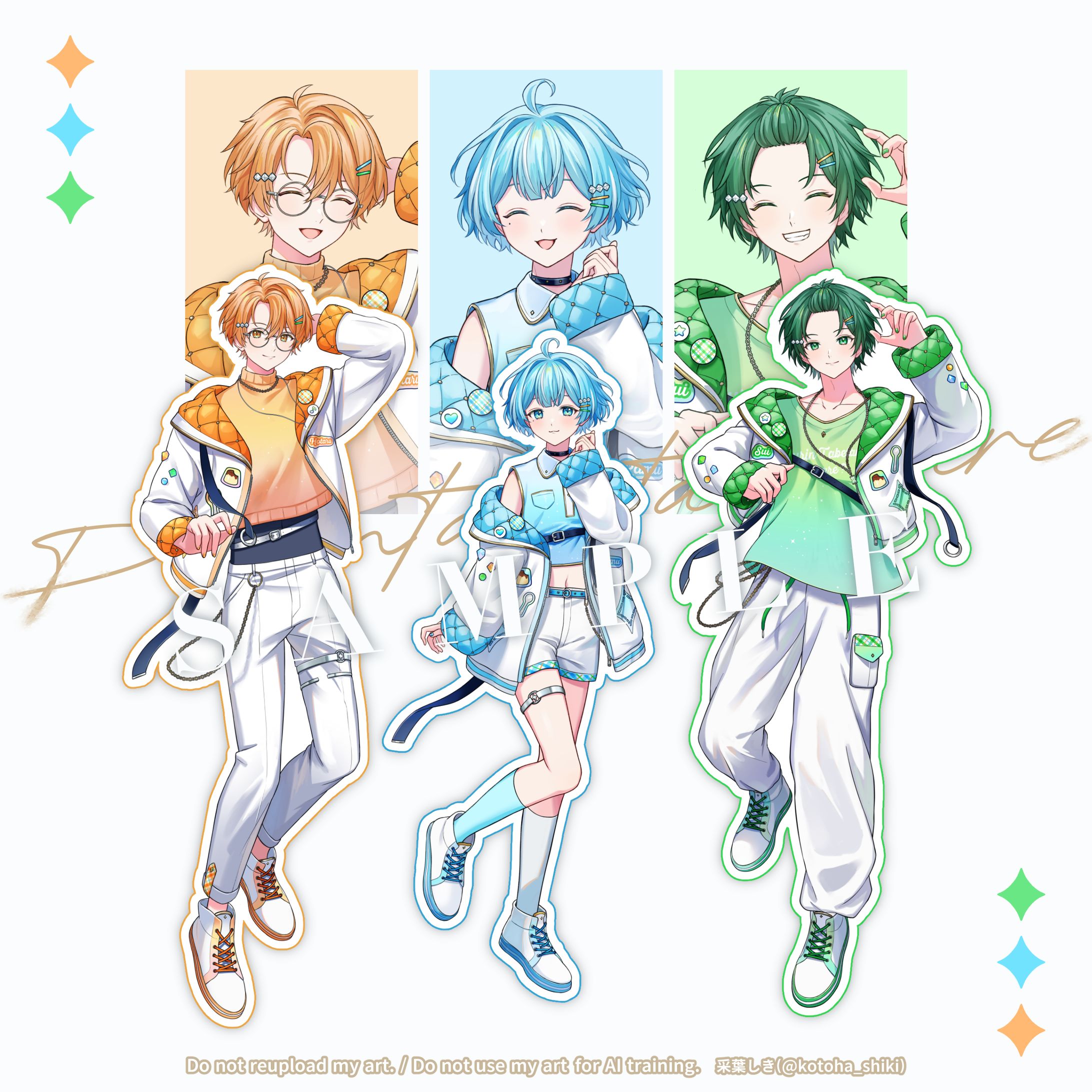 【衣装デザイン/立ち絵】プリだれ 新ビジュアル -1